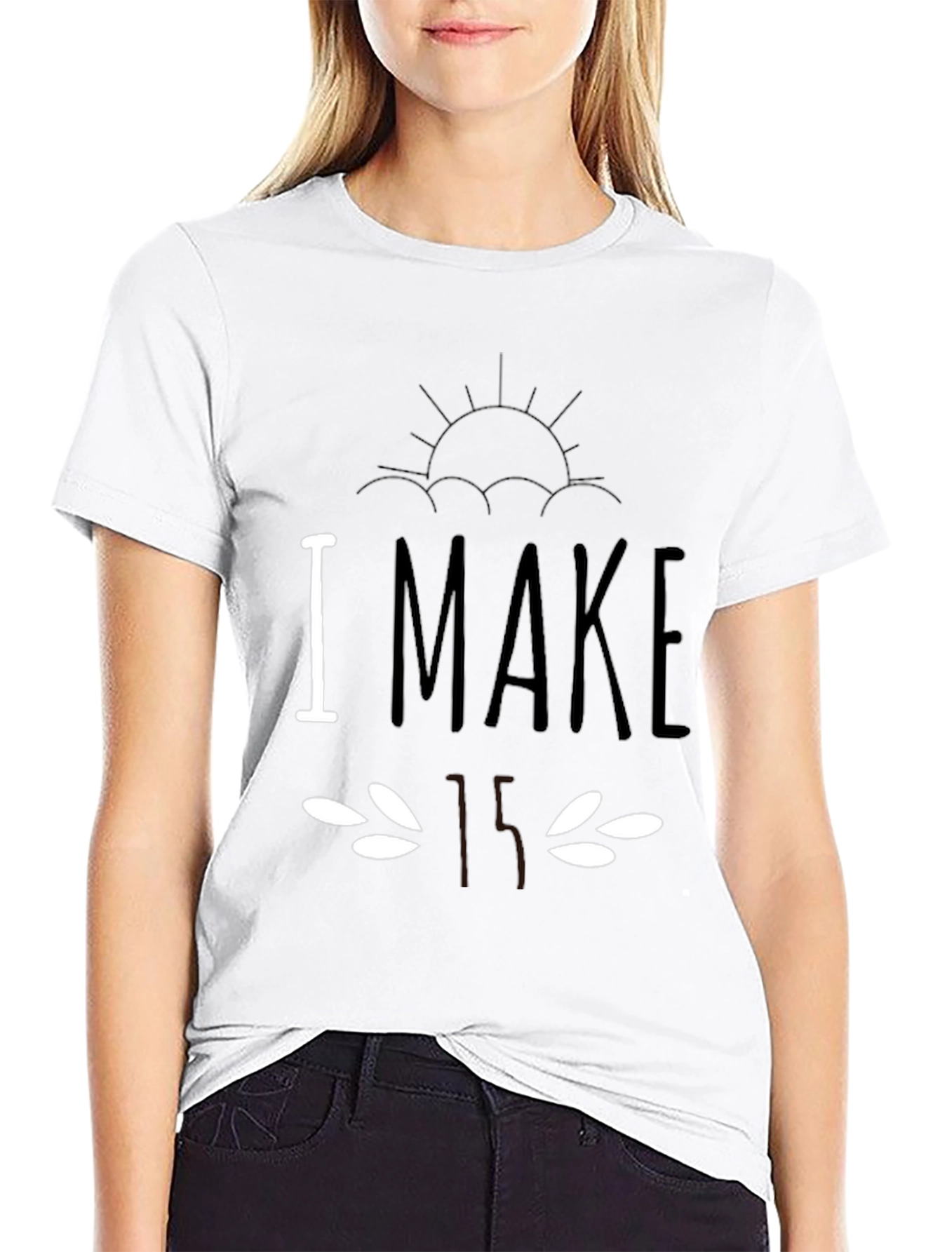 Humorous I Make Faces Black T-Shirt
