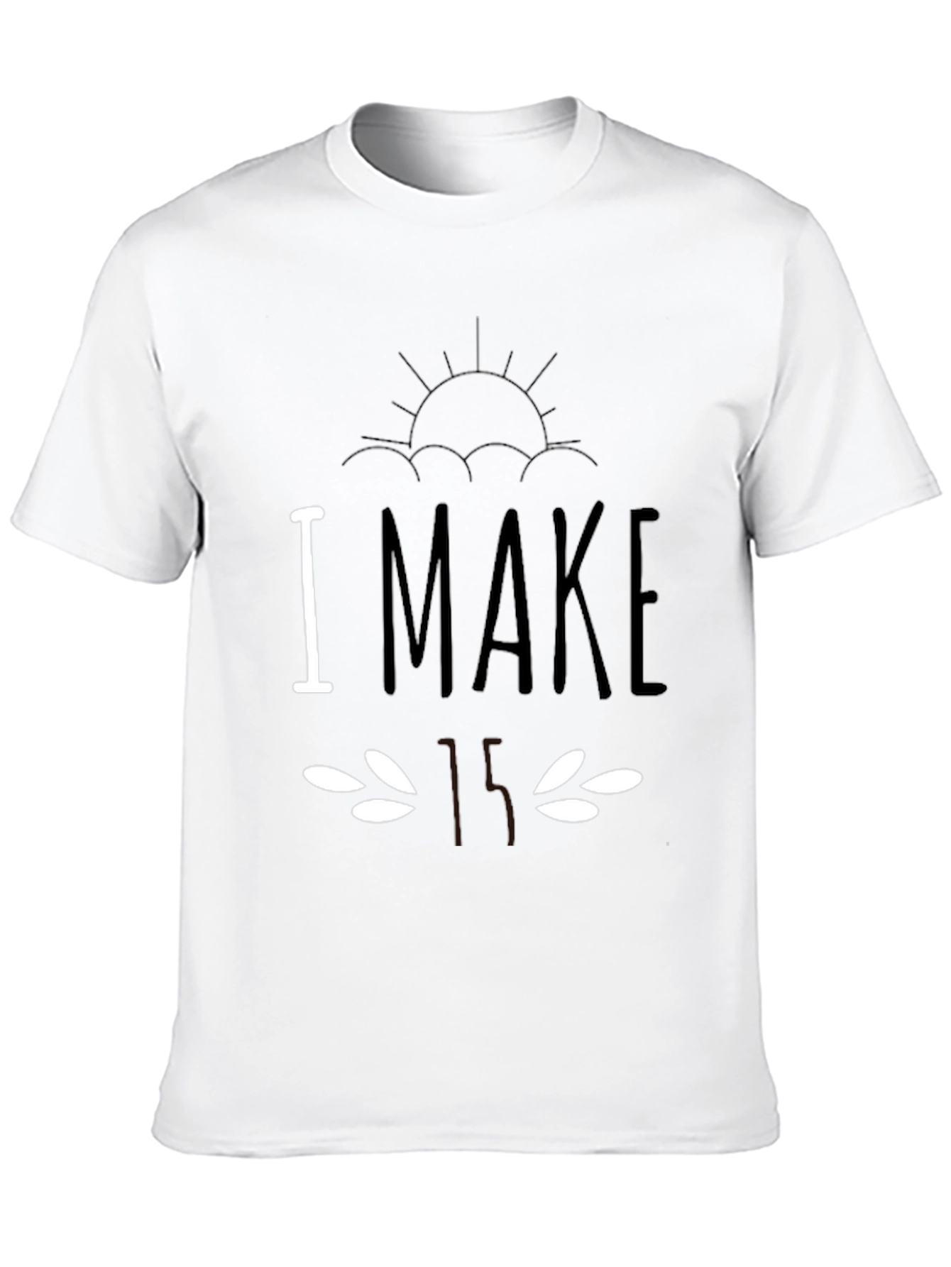 Humorous I Make Faces Black T-Shirt
