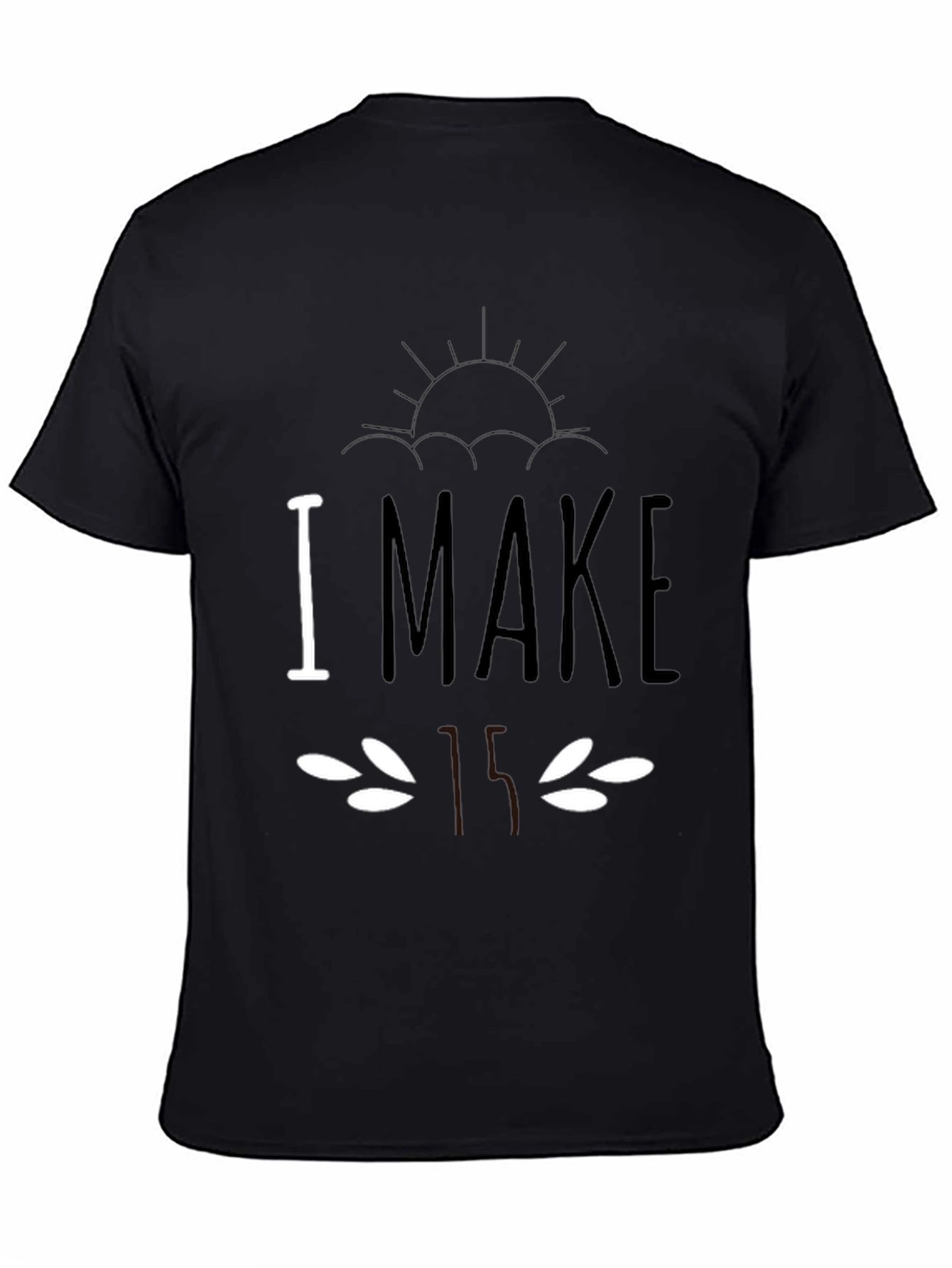 Humorous I Make Faces Black T-Shirt