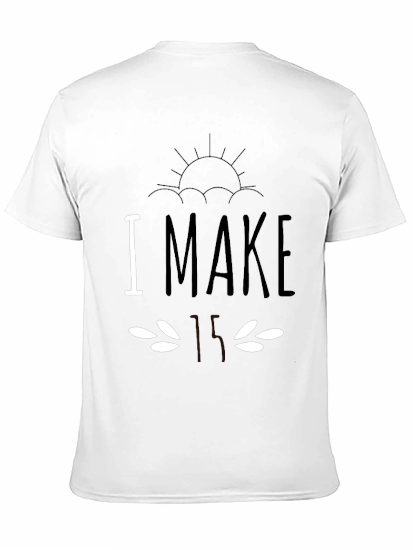 Humorous I Make Faces Black T-Shirt