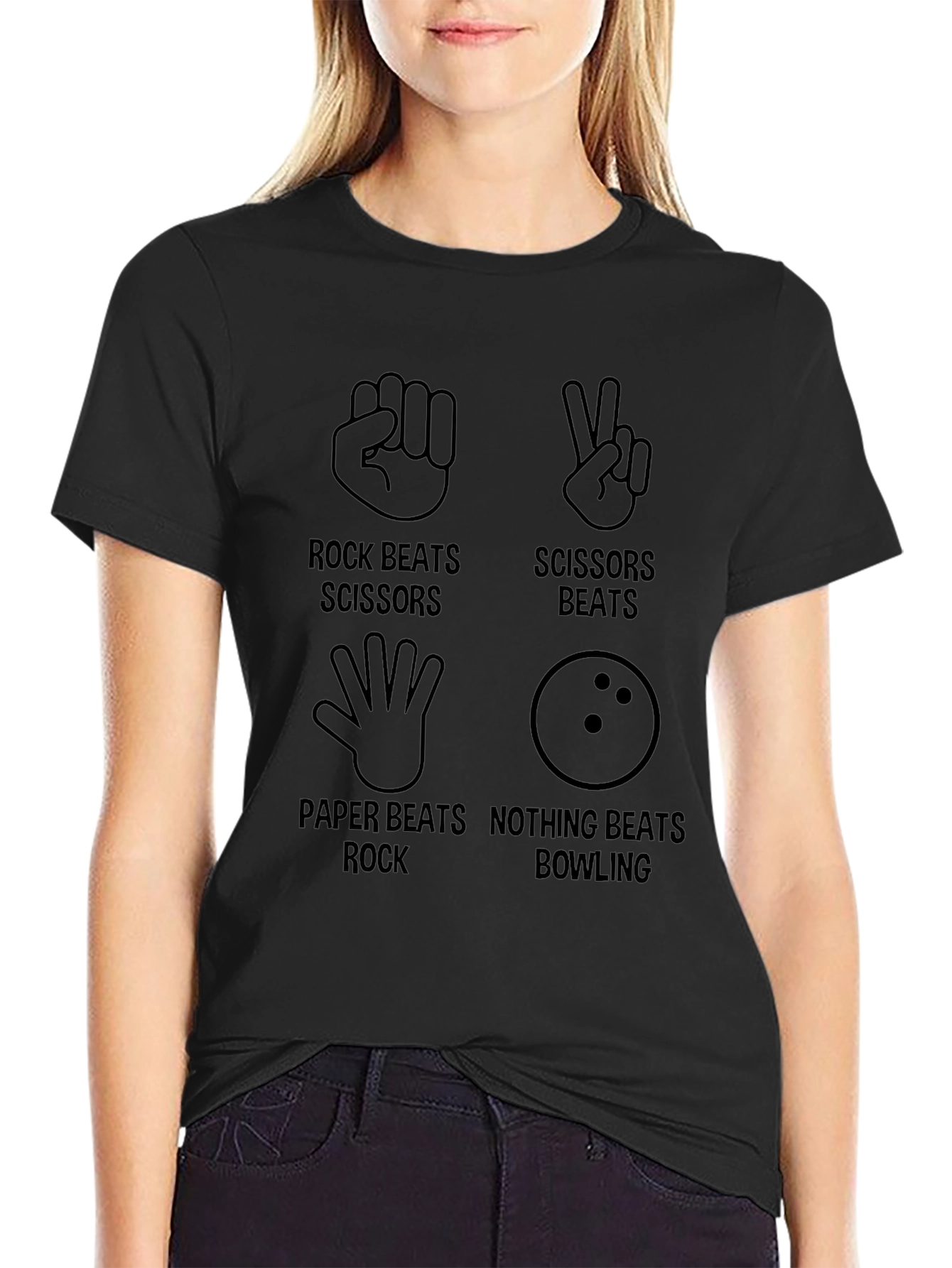 Rock Paper Scissors Bowling T-Shirt