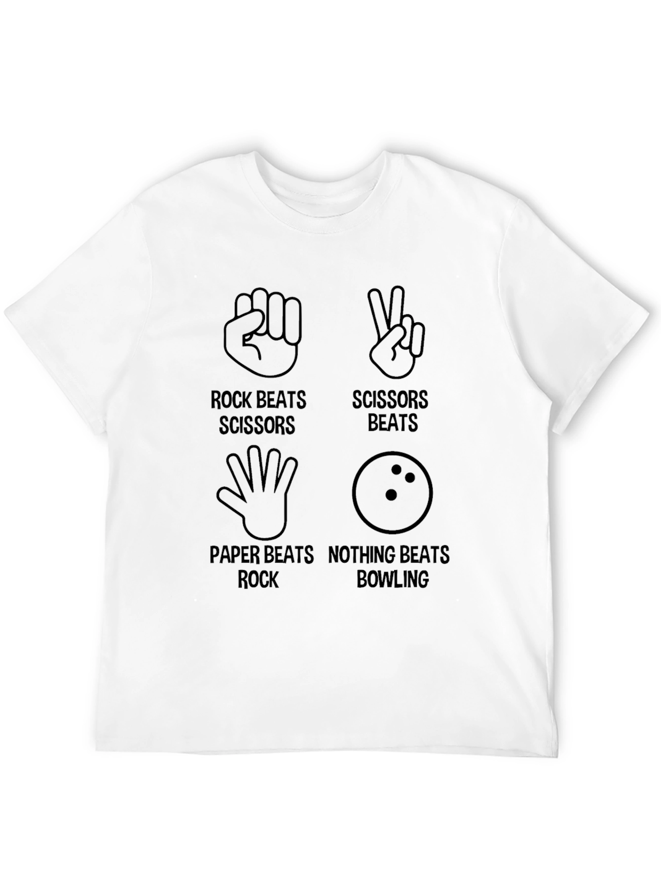 Rock Paper Scissors Bowling T-Shirt
