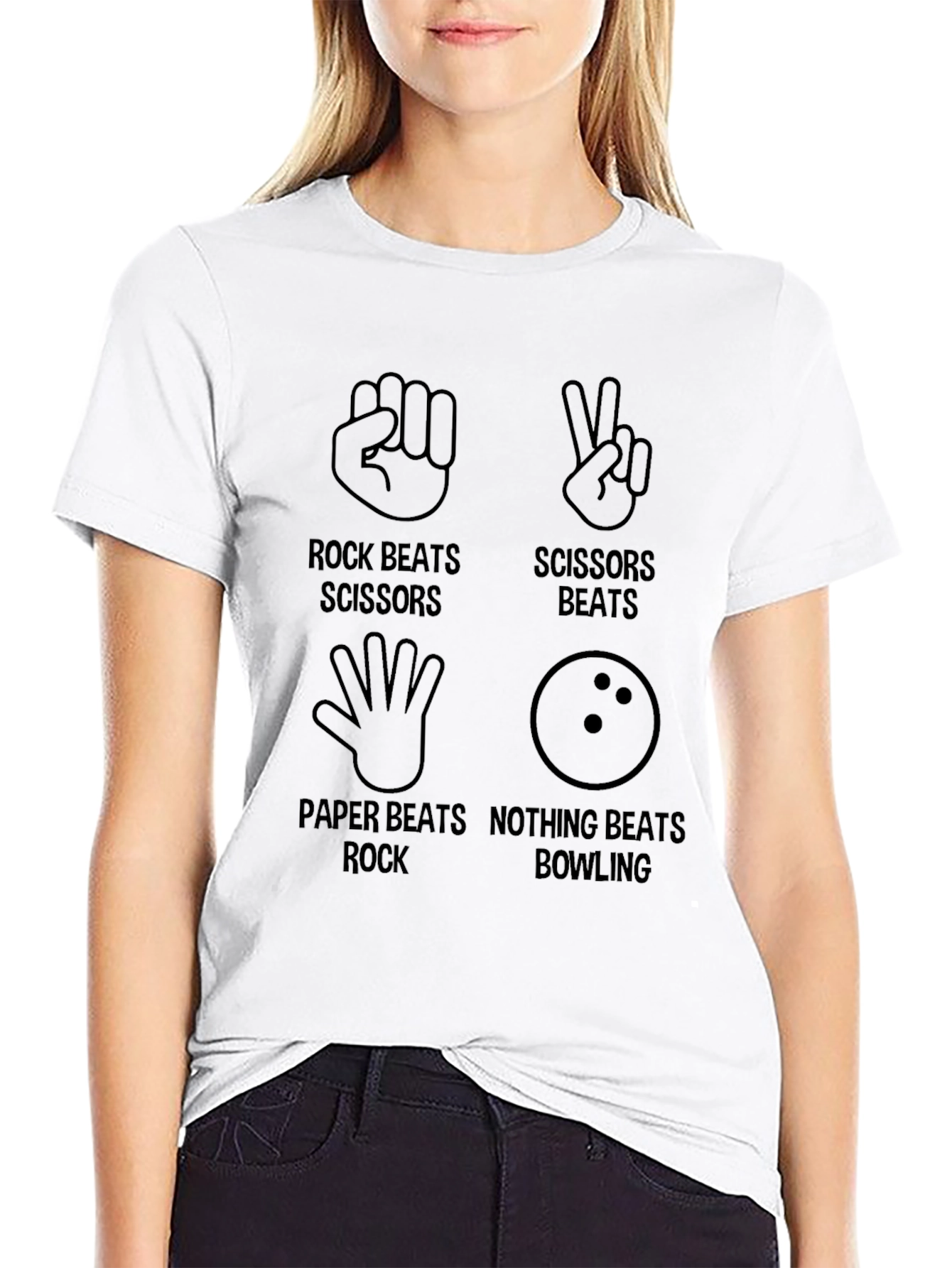 Rock Paper Scissors Bowling T-Shirt