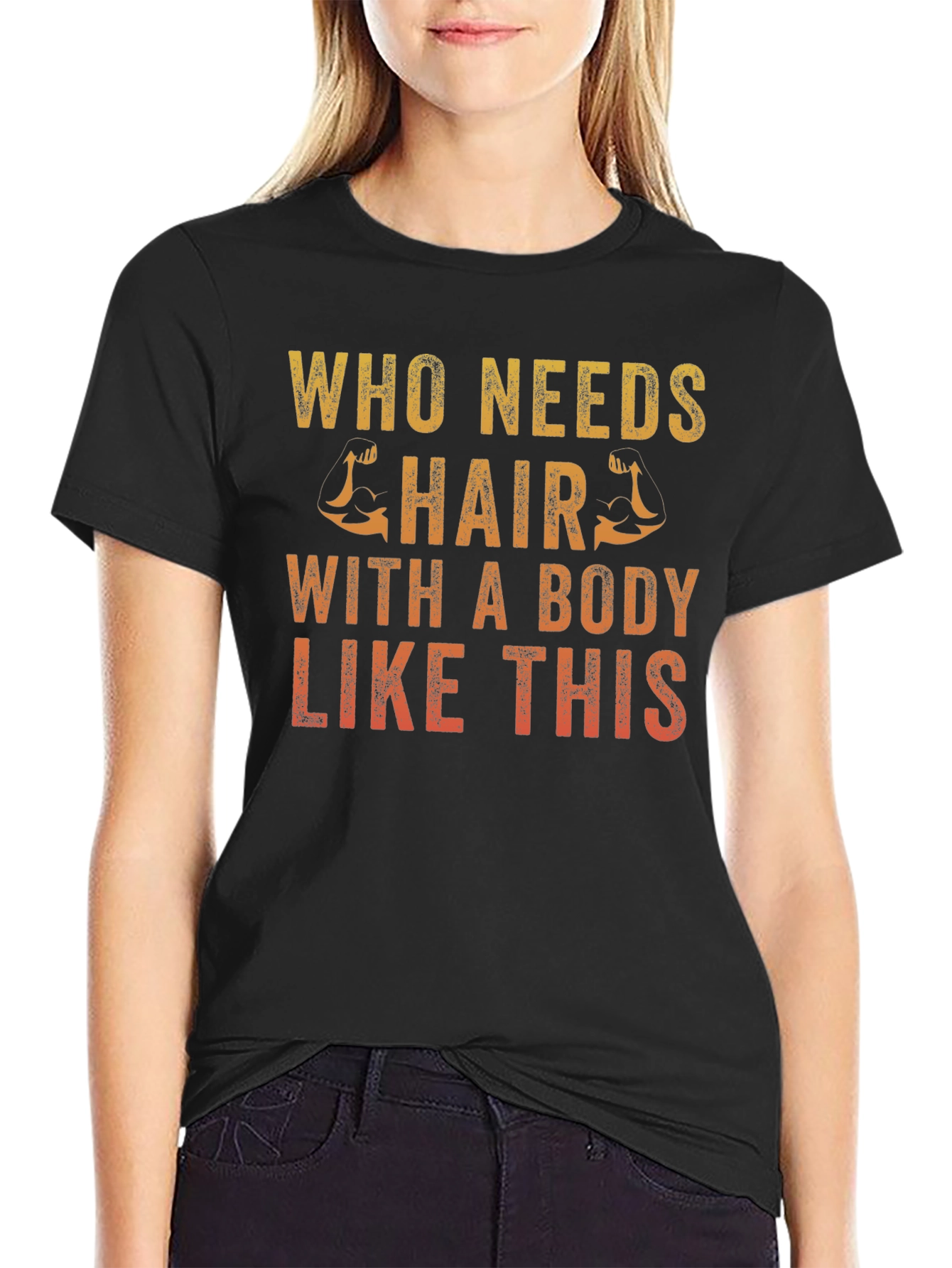 Funny Bald Man T-Shirt - Who Needs Hair?