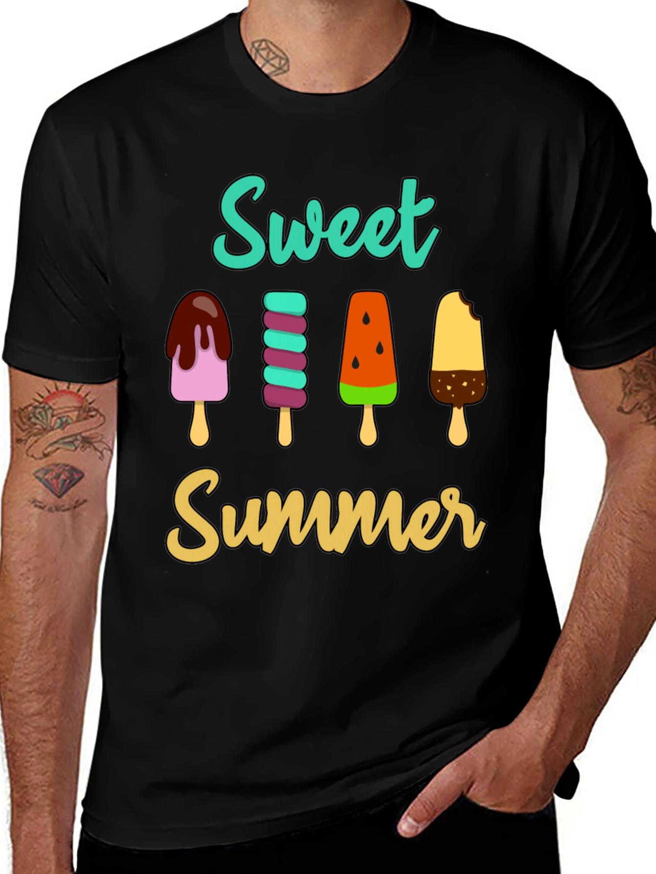 Sweet Summer Popsicle Graphic T-Shirt