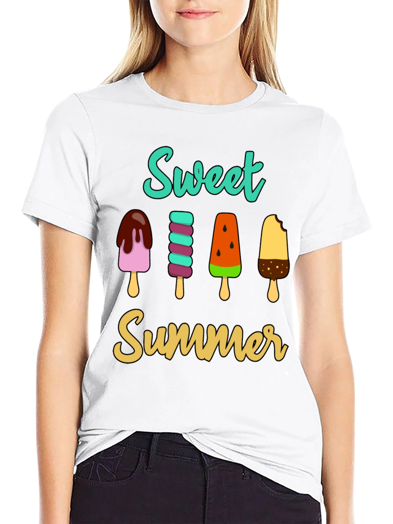 Sweet Summer Popsicle Graphic T-Shirt