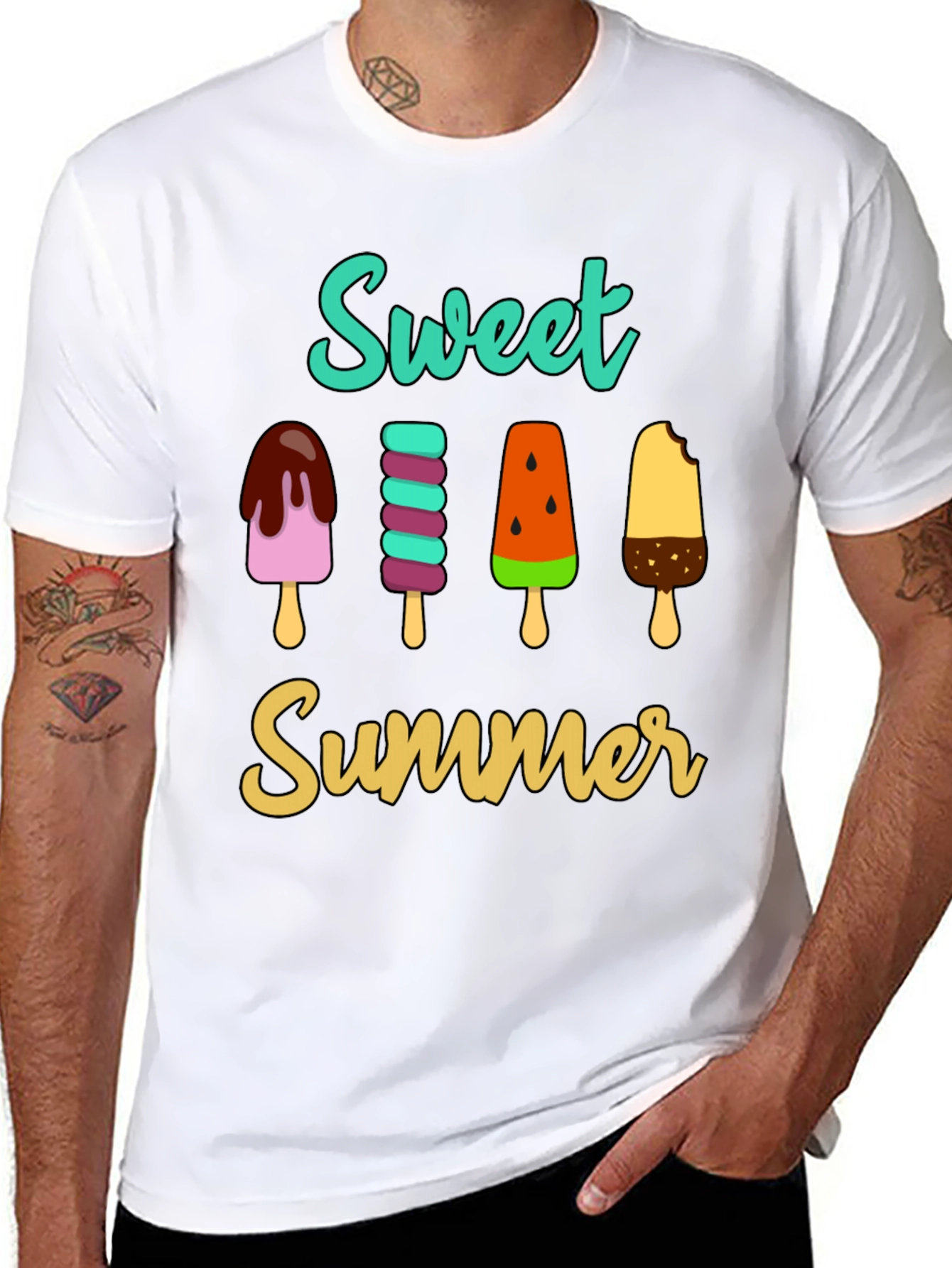 Sweet Summer Popsicle Graphic T-Shirt