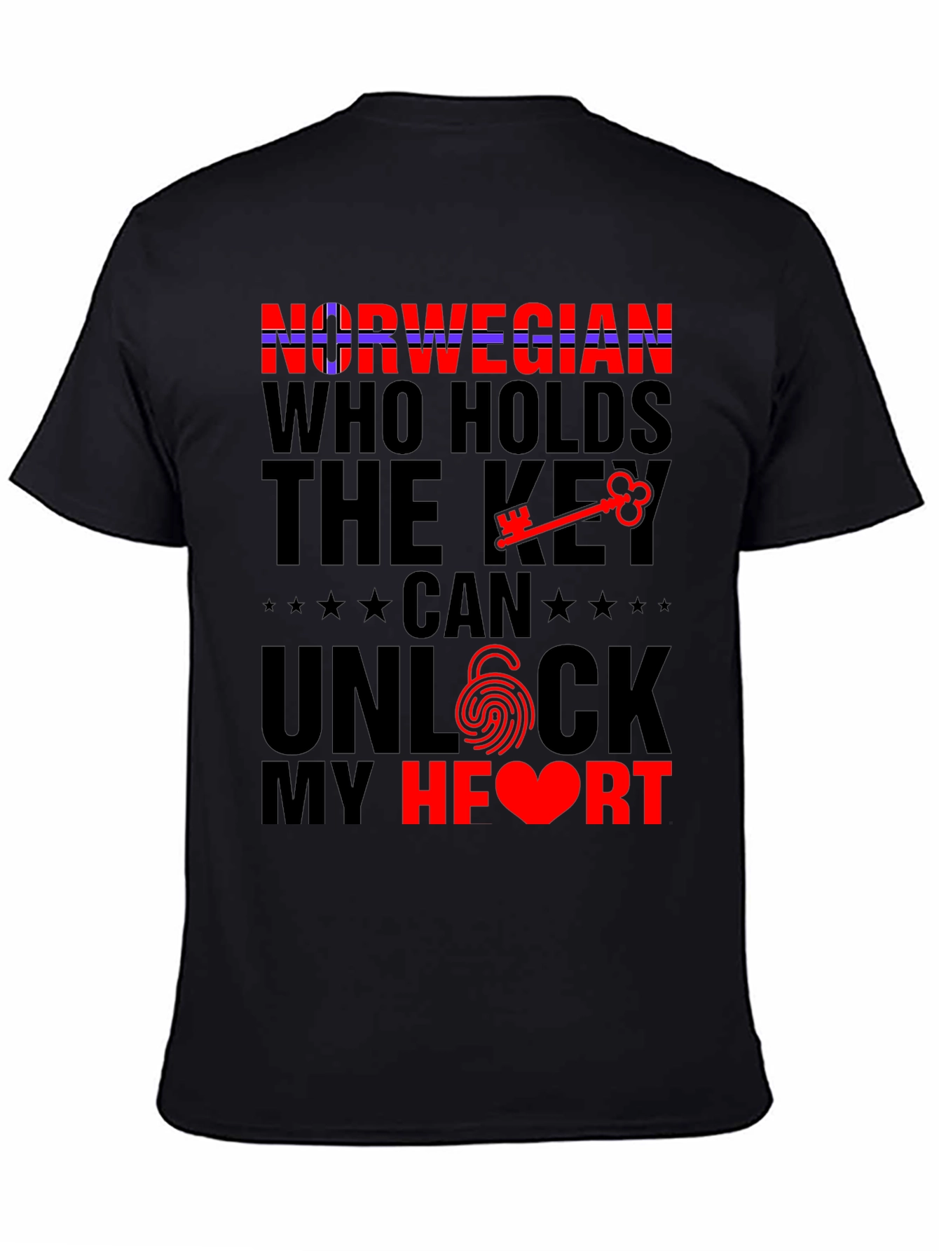 Norwegian Key to My Heart Graphic Tee