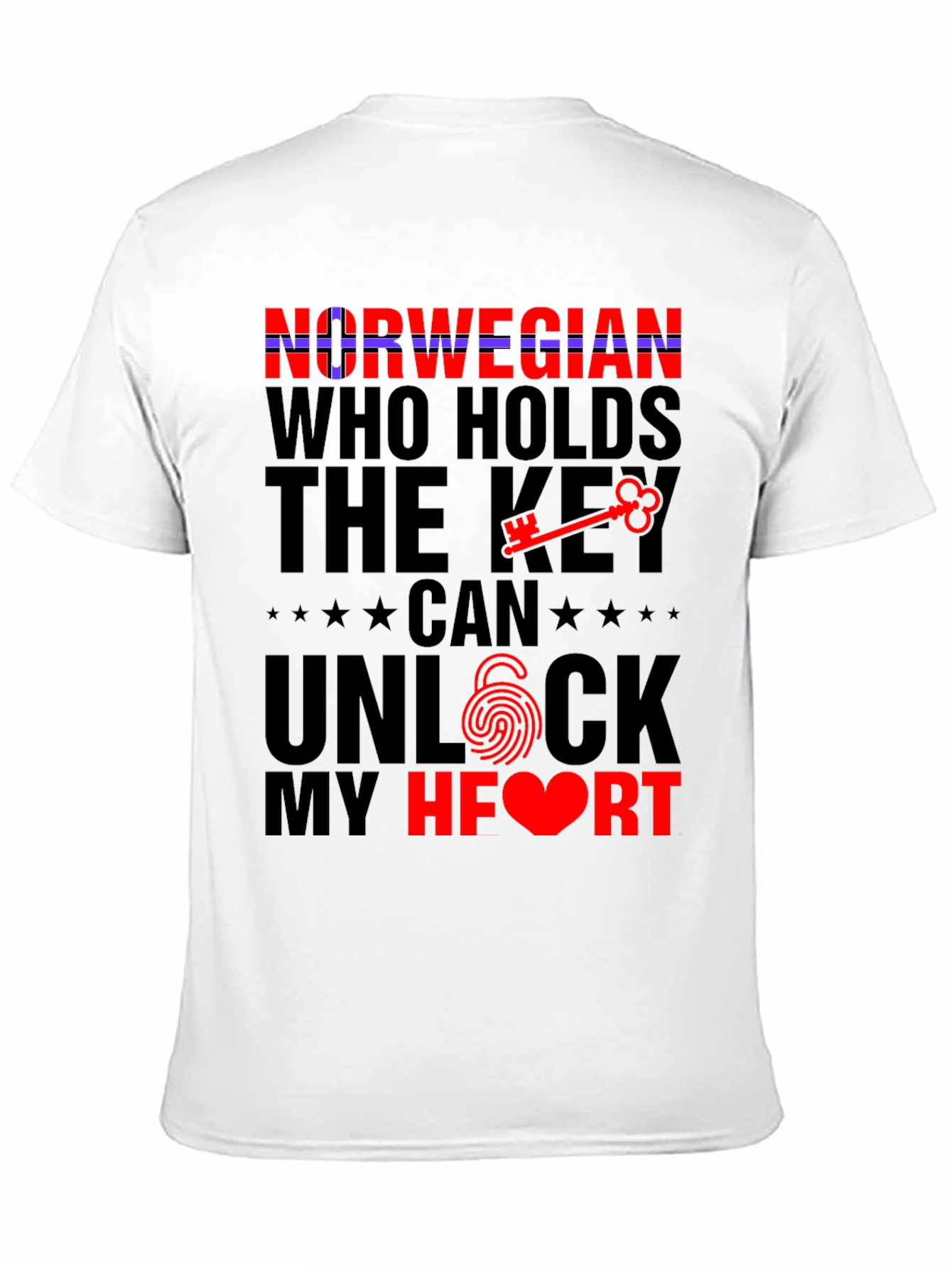 Norwegian Key to My Heart Graphic Tee