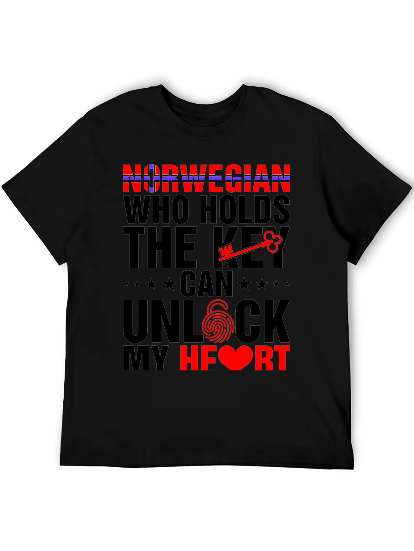 Norwegian Key to My Heart Graphic Tee