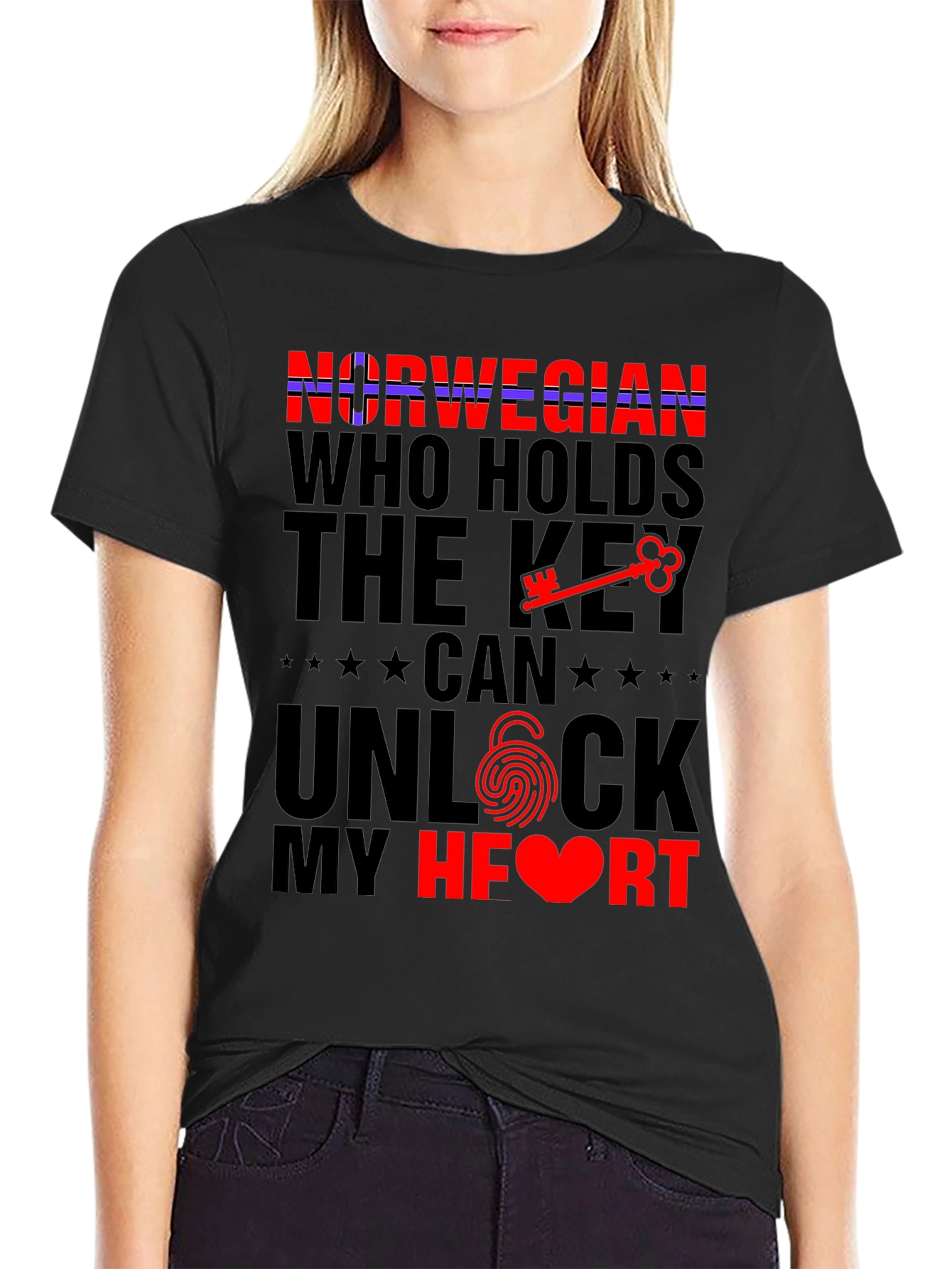 Norwegian Key to My Heart Graphic Tee