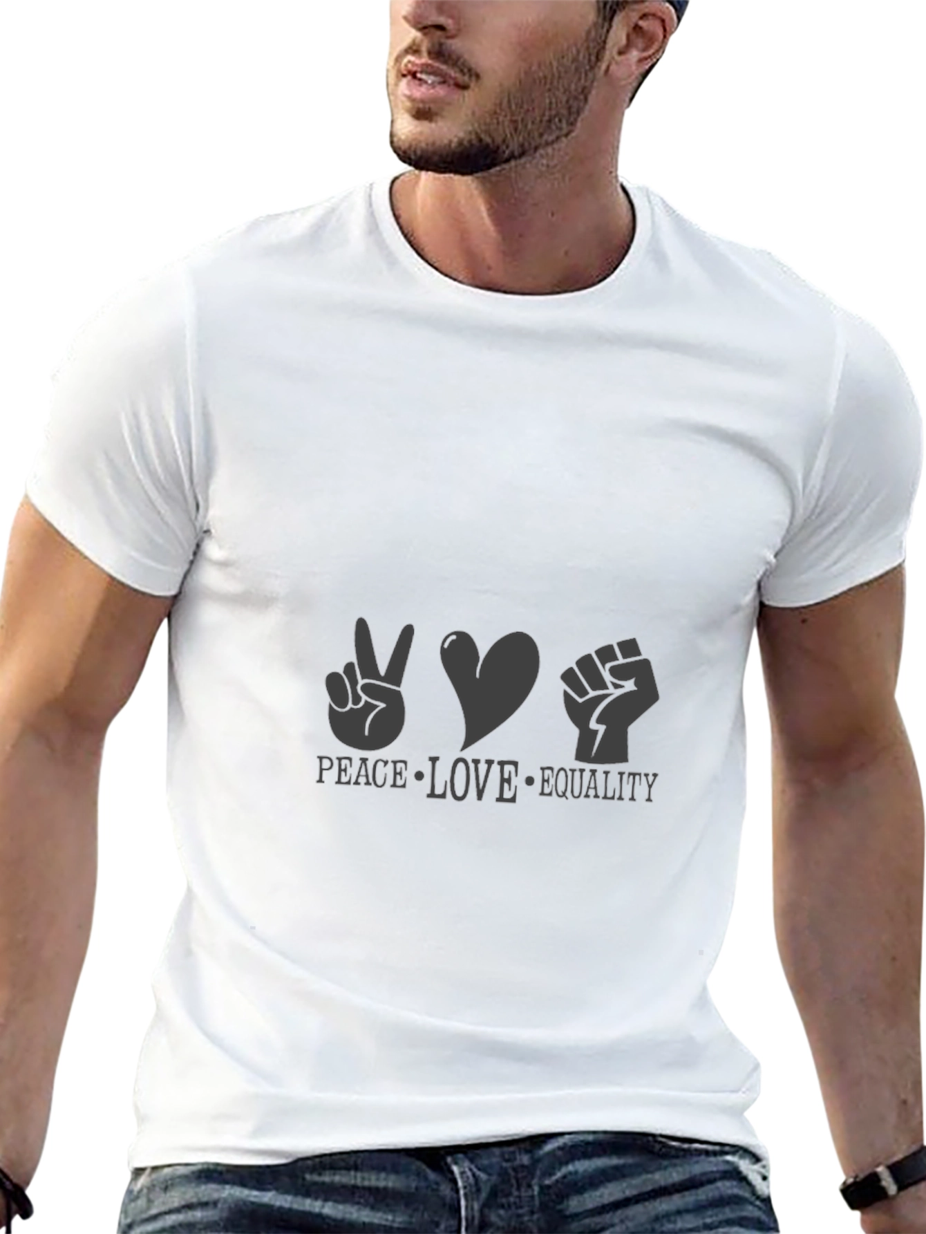 Peace Love Equality Graphic Tee