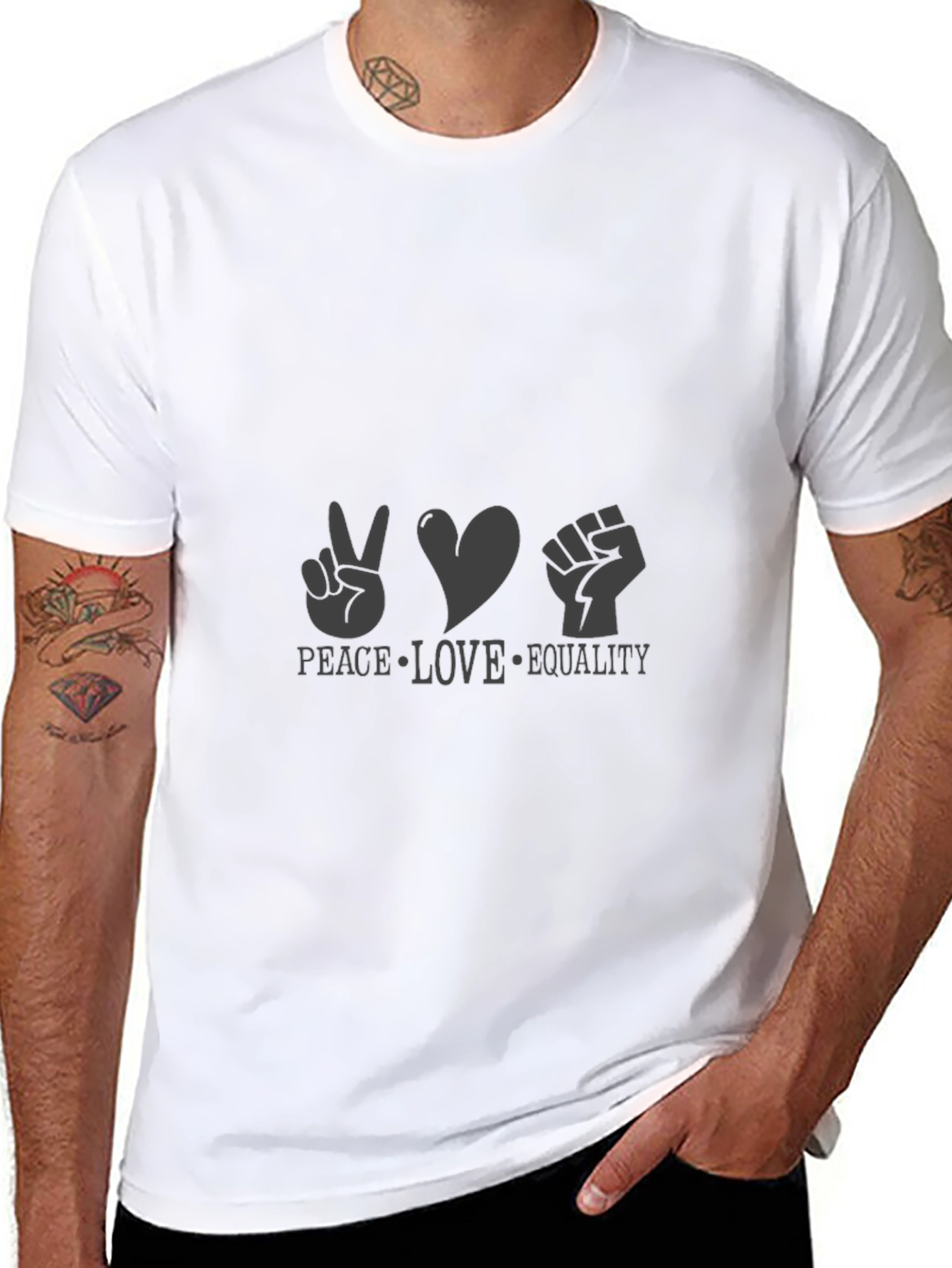 Peace Love Equality Graphic Tee