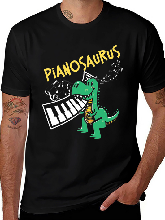 Pianosaurus T-Shirt - Musician Dinosaur Tee