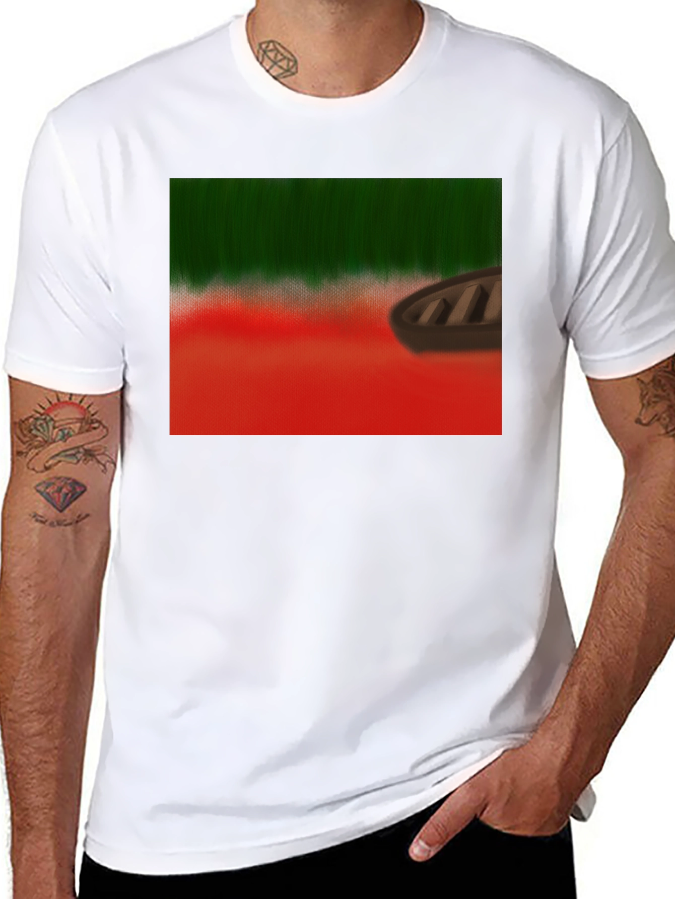 Rowboat Landscape Graphic Tee