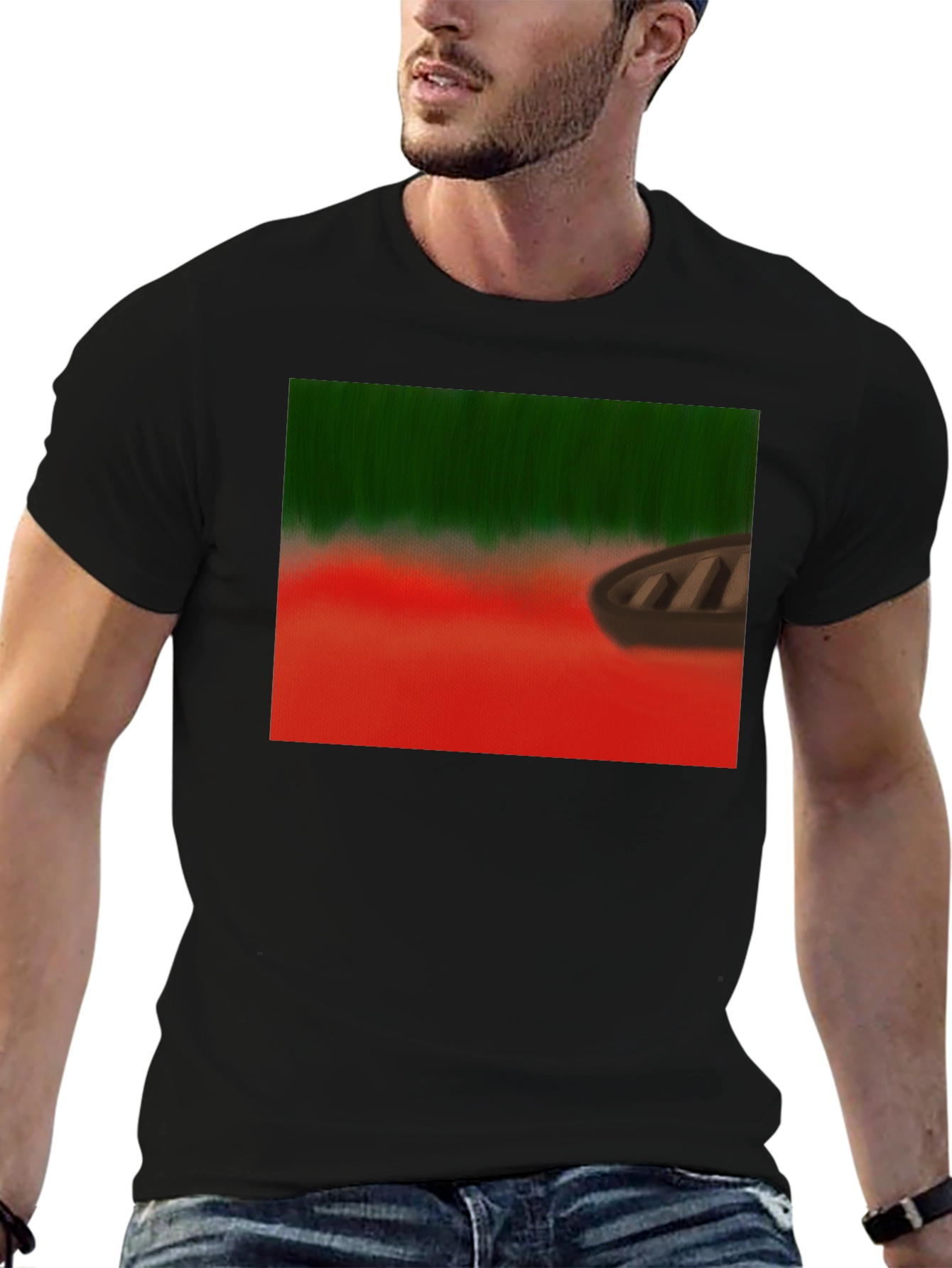 Rowboat Landscape Graphic Tee