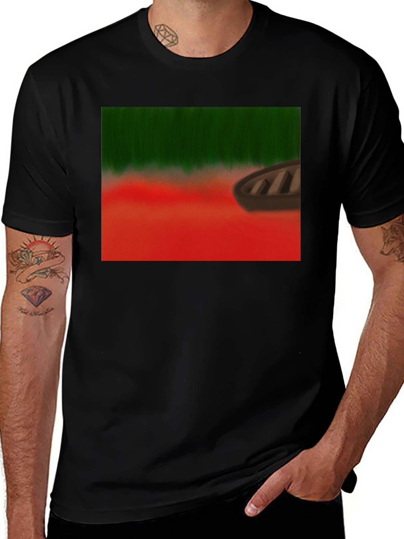 Rowboat Landscape Graphic Tee