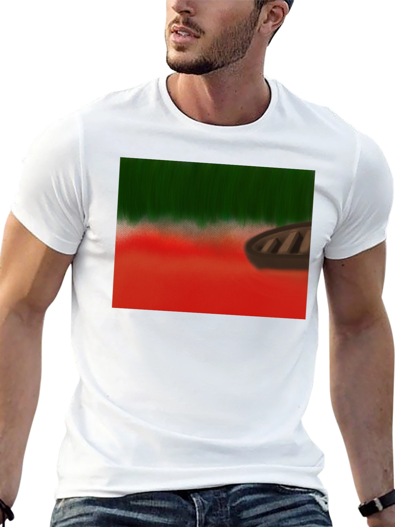 Rowboat Landscape Graphic Tee
