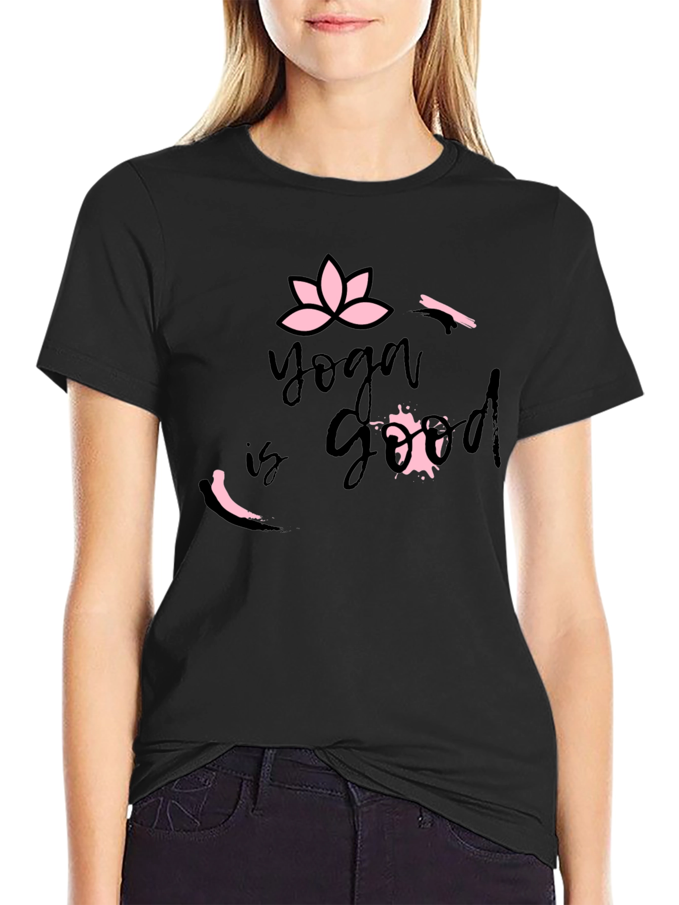 Yoga is Good T-Shirt Black