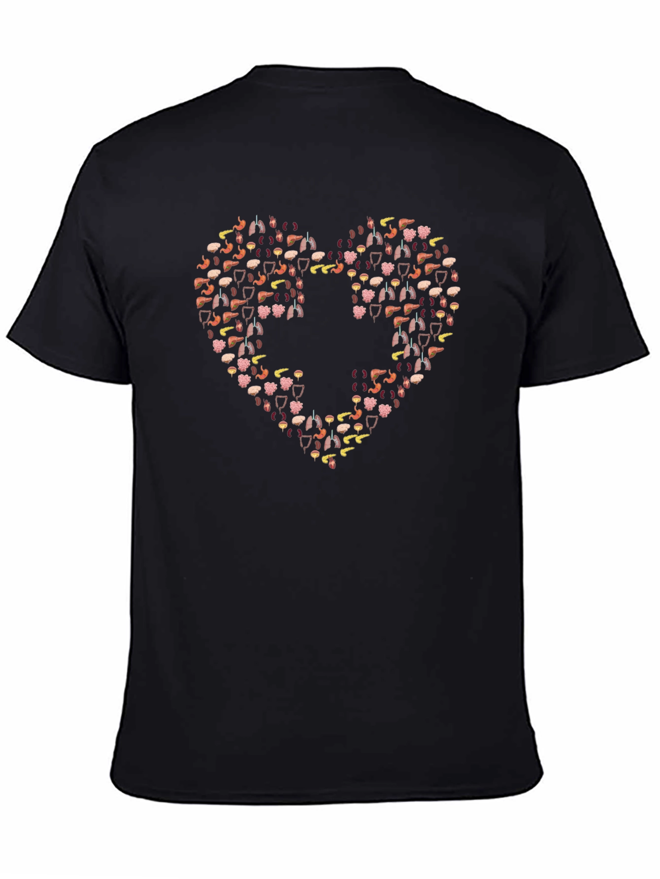 Anatomy Heart T-Shirt - Black Medical Tee