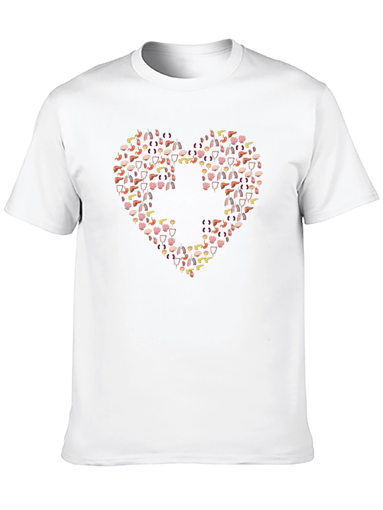 Anatomy Heart T-Shirt - Black Medical Tee