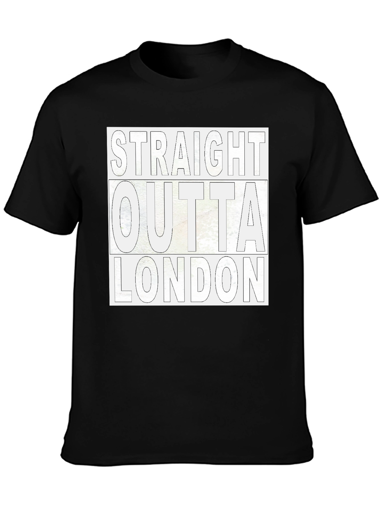 Straight Outta London Black T-Shirt