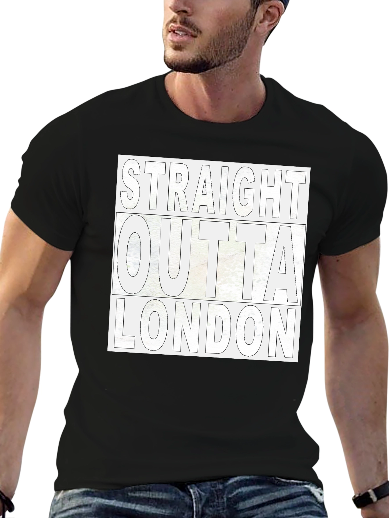 Straight Outta London Black T-Shirt