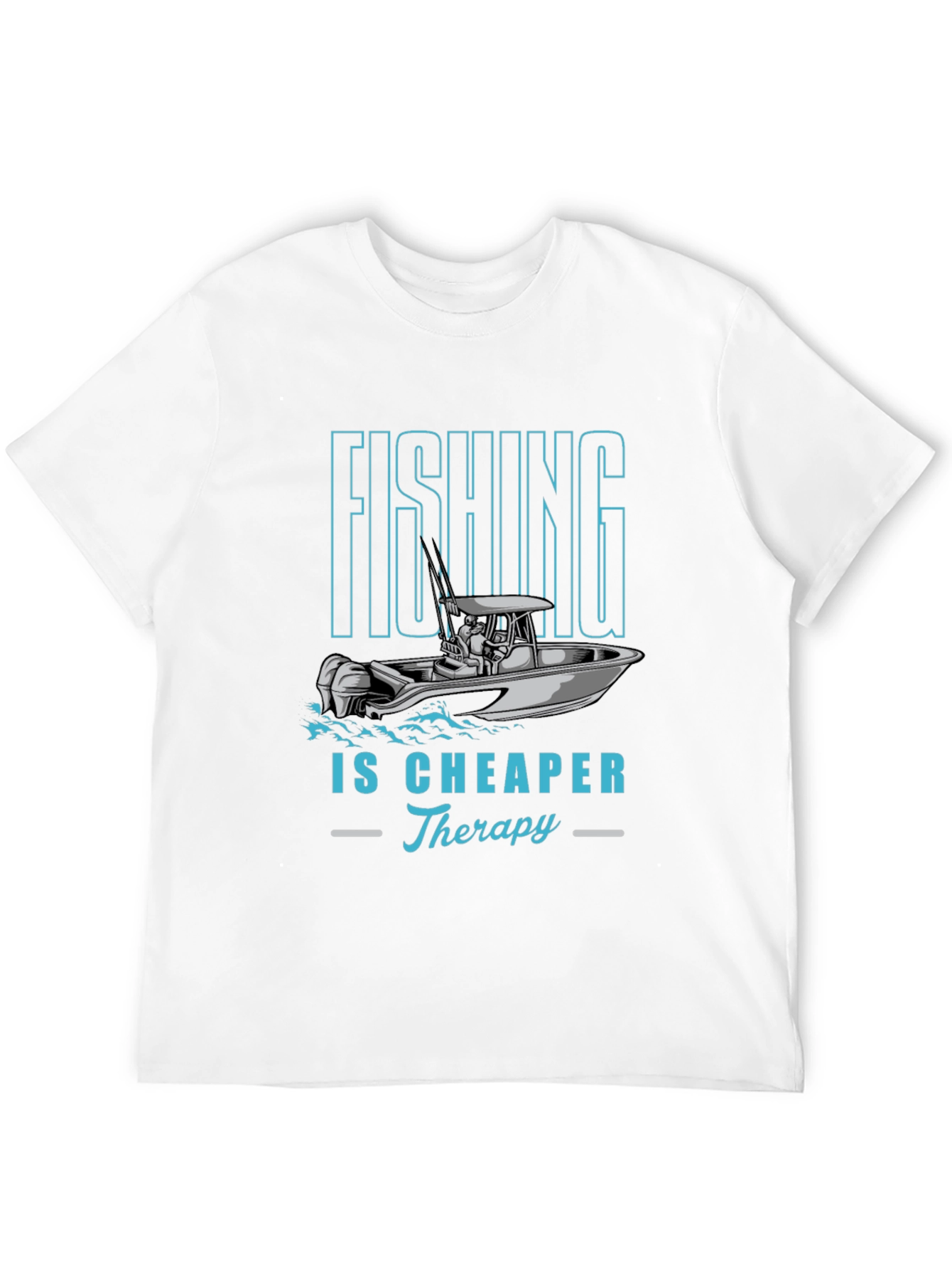 Fishing is Cheaper Therapy Graphic Tee