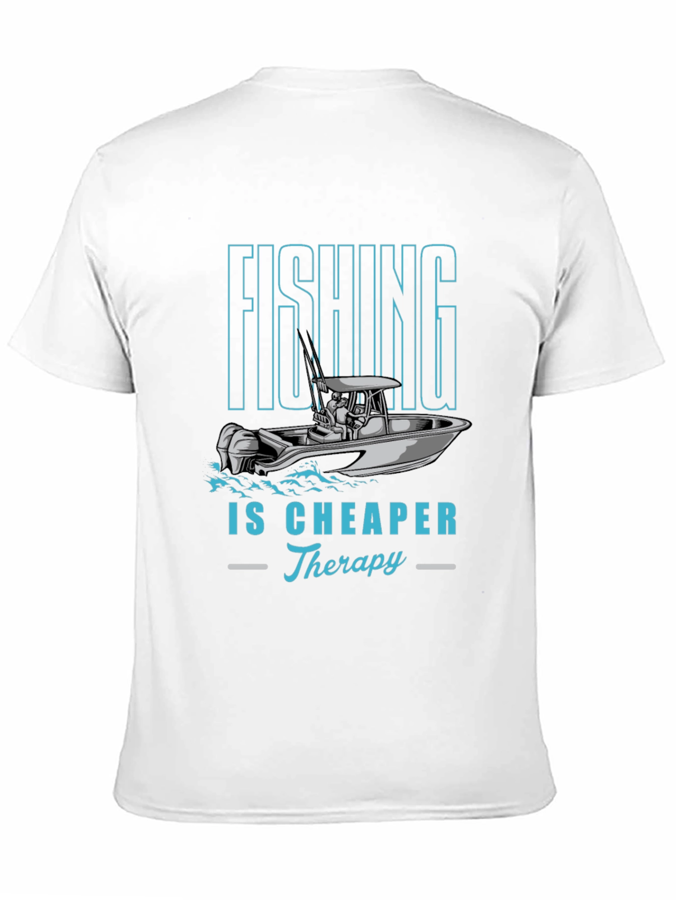 Fishing is Cheaper Therapy Graphic Tee