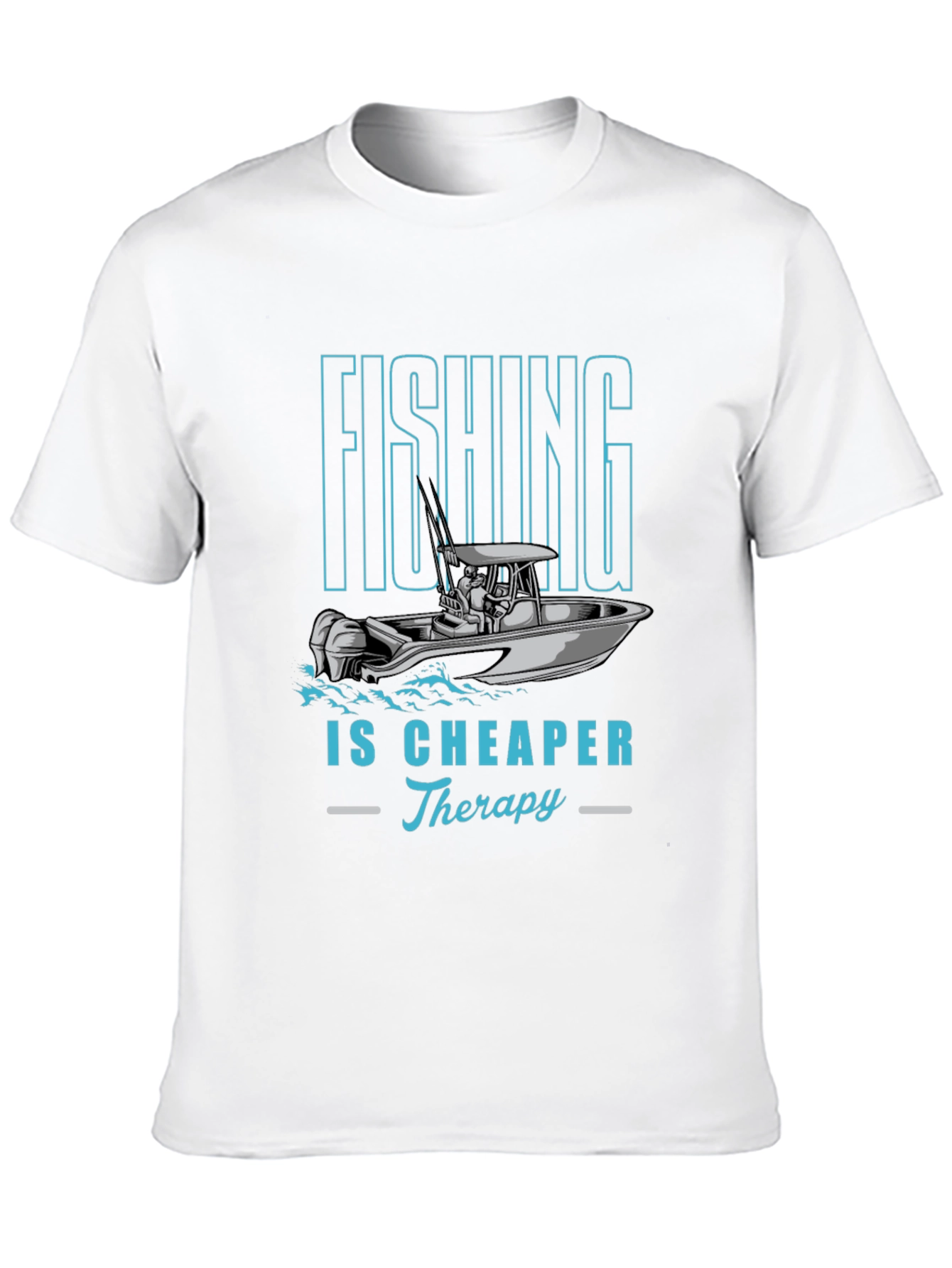 Fishing is Cheaper Therapy Graphic Tee