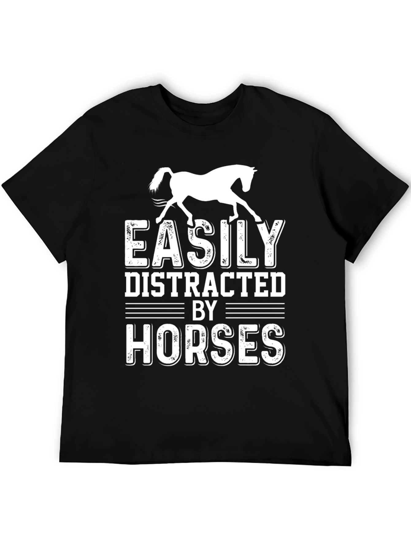 Easily Distracted by Horses Graphic T-Shirt