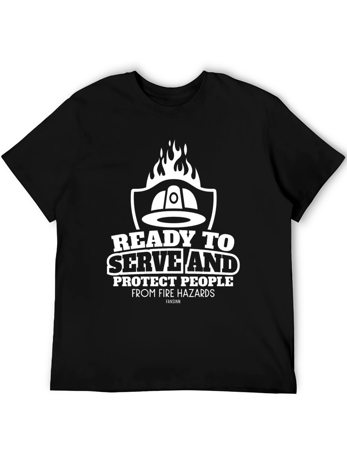 Firefighter Ready To Serve Graphic Tee
