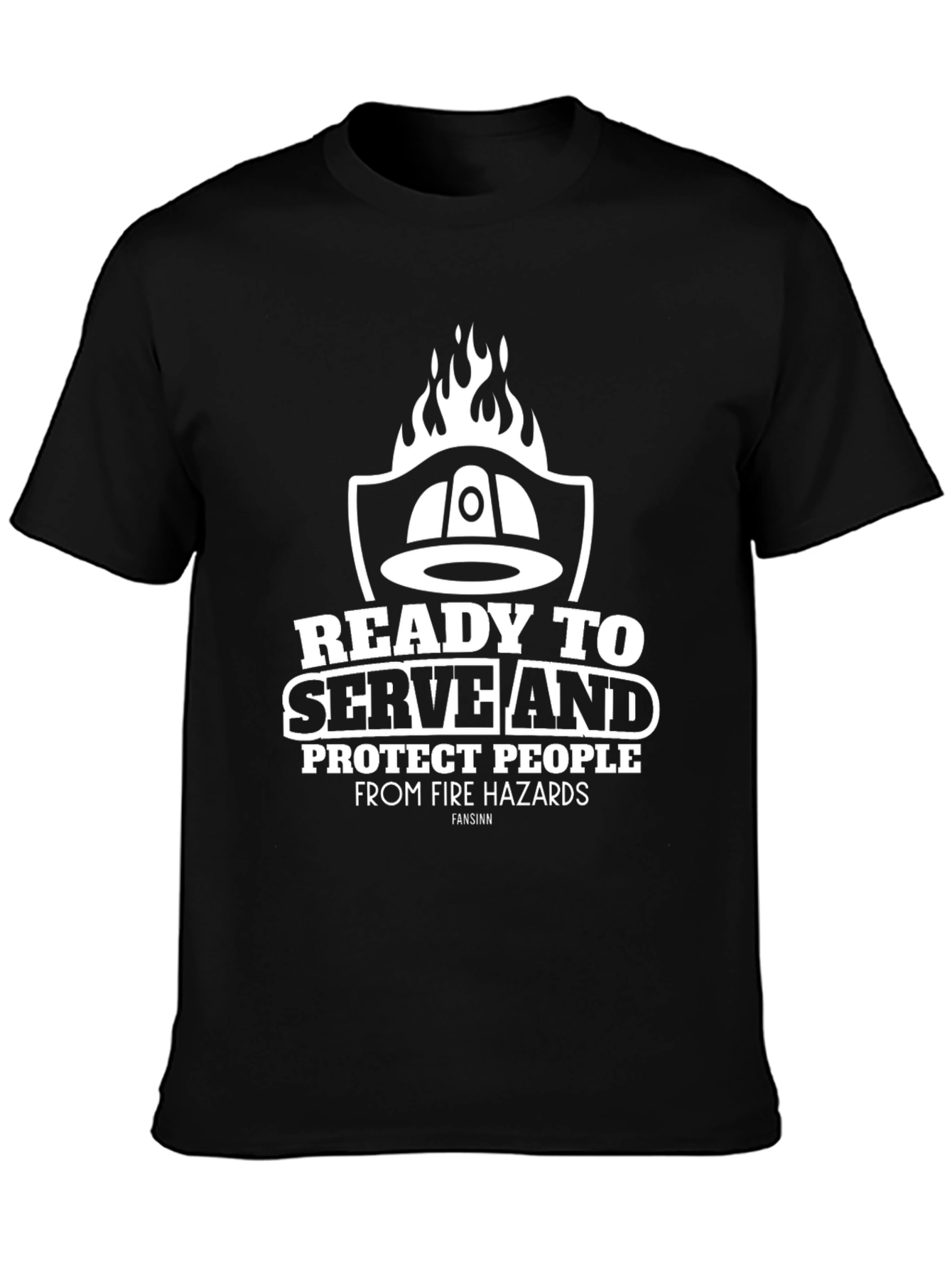 Firefighter Ready To Serve Graphic Tee