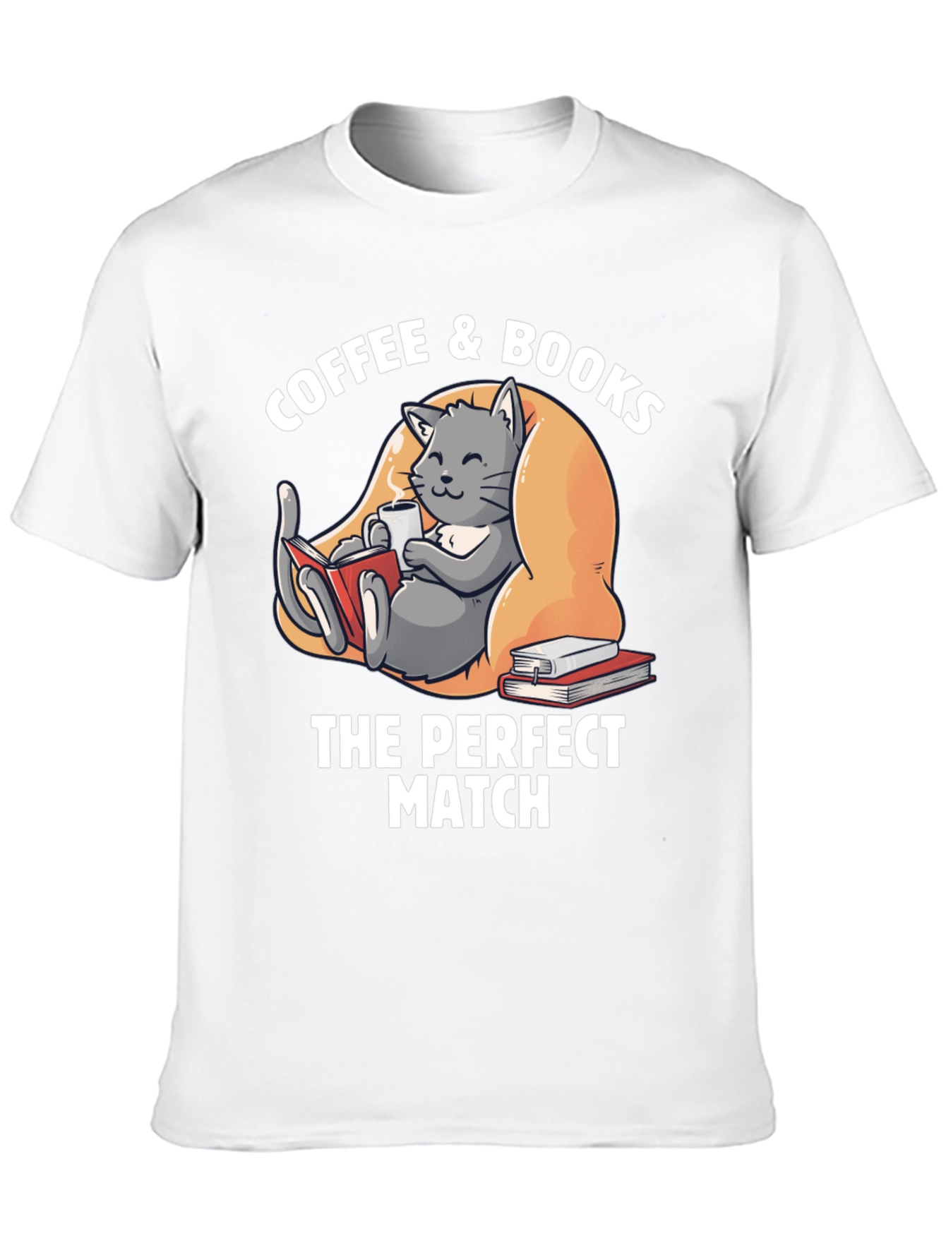Coffee & Books T-Shirt - The Perfect Match!