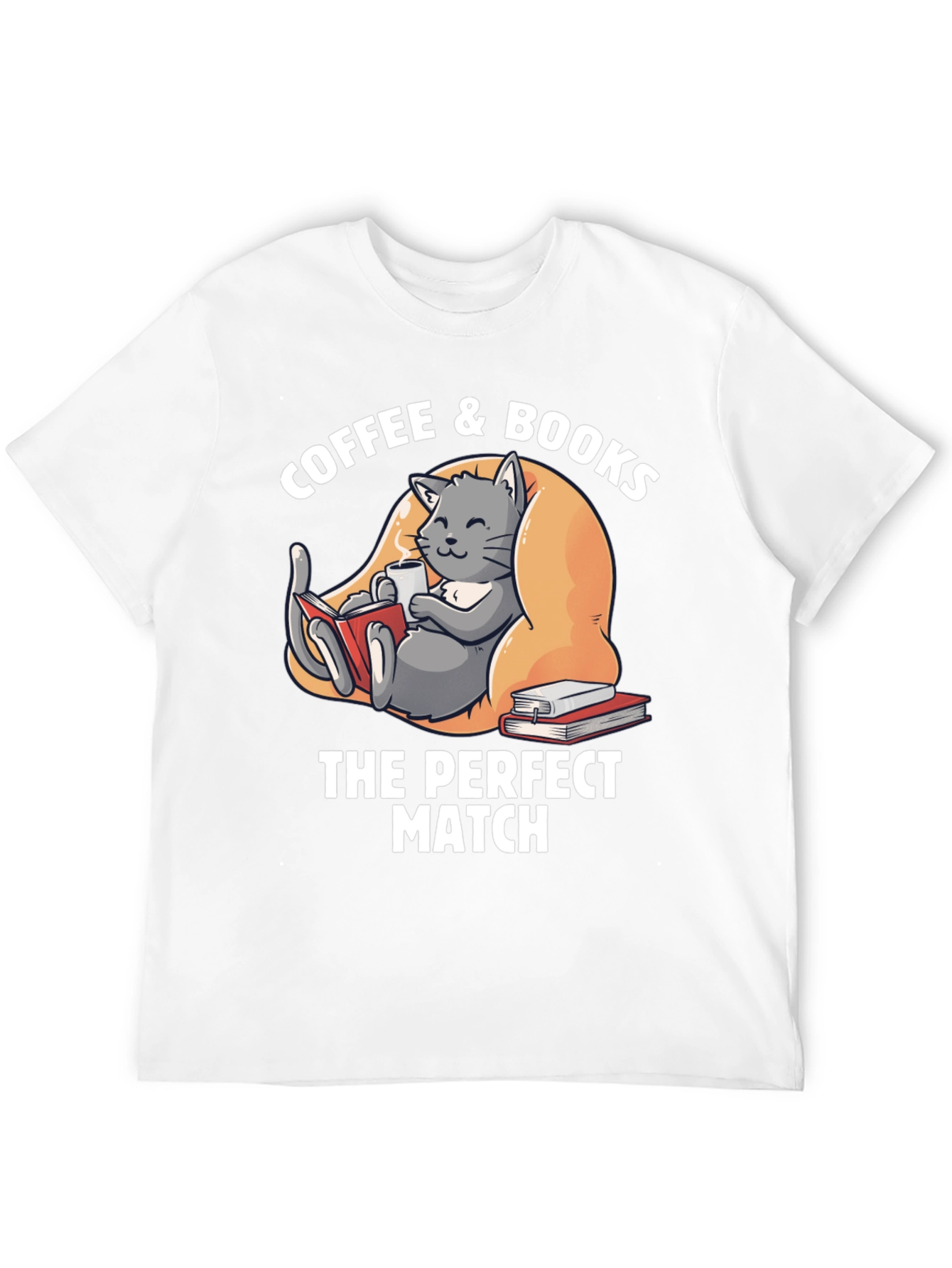 Coffee & Books T-Shirt - The Perfect Match!