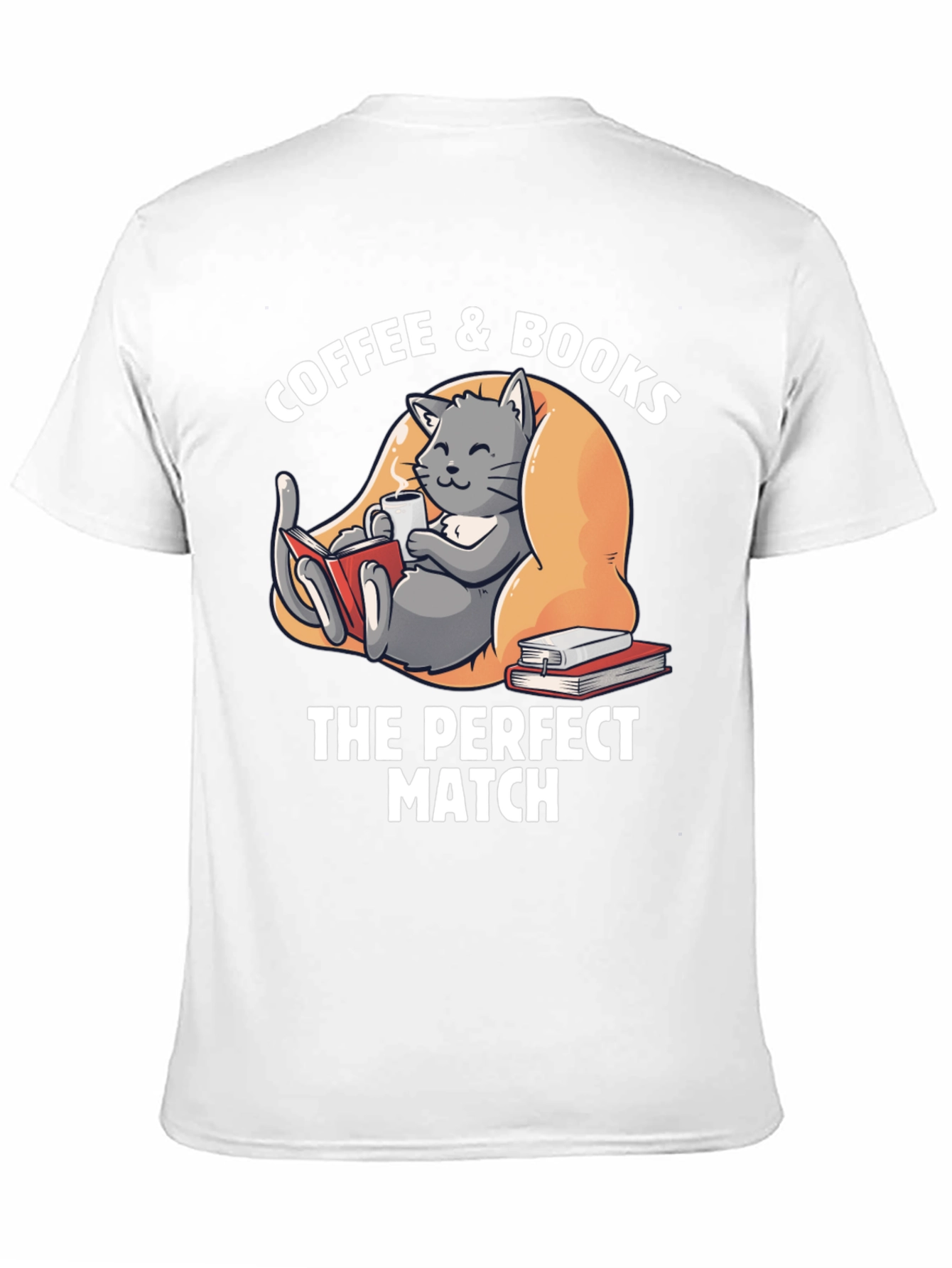 Coffee & Books T-Shirt - The Perfect Match!
