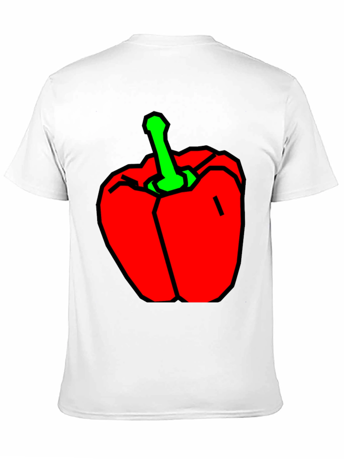Red Pepper Graphic T-Shirt - Black Cotton Tee