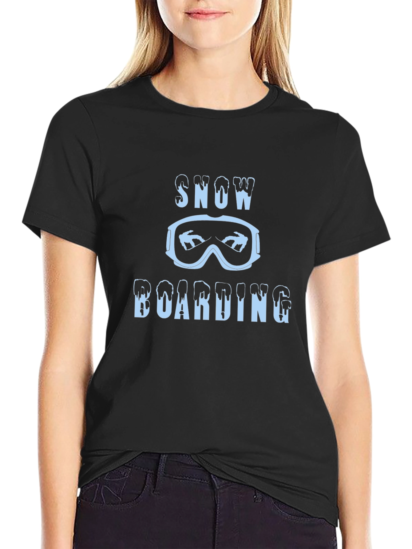Snowboarding Graphic Tee | Mens Black T-Shirt