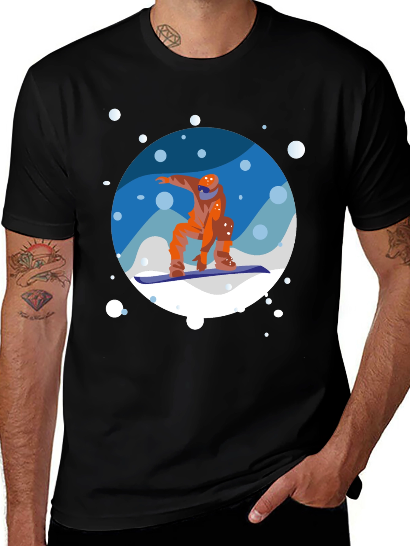 Snowboarder Graphic Tee - Cool Winter Sports Shirt