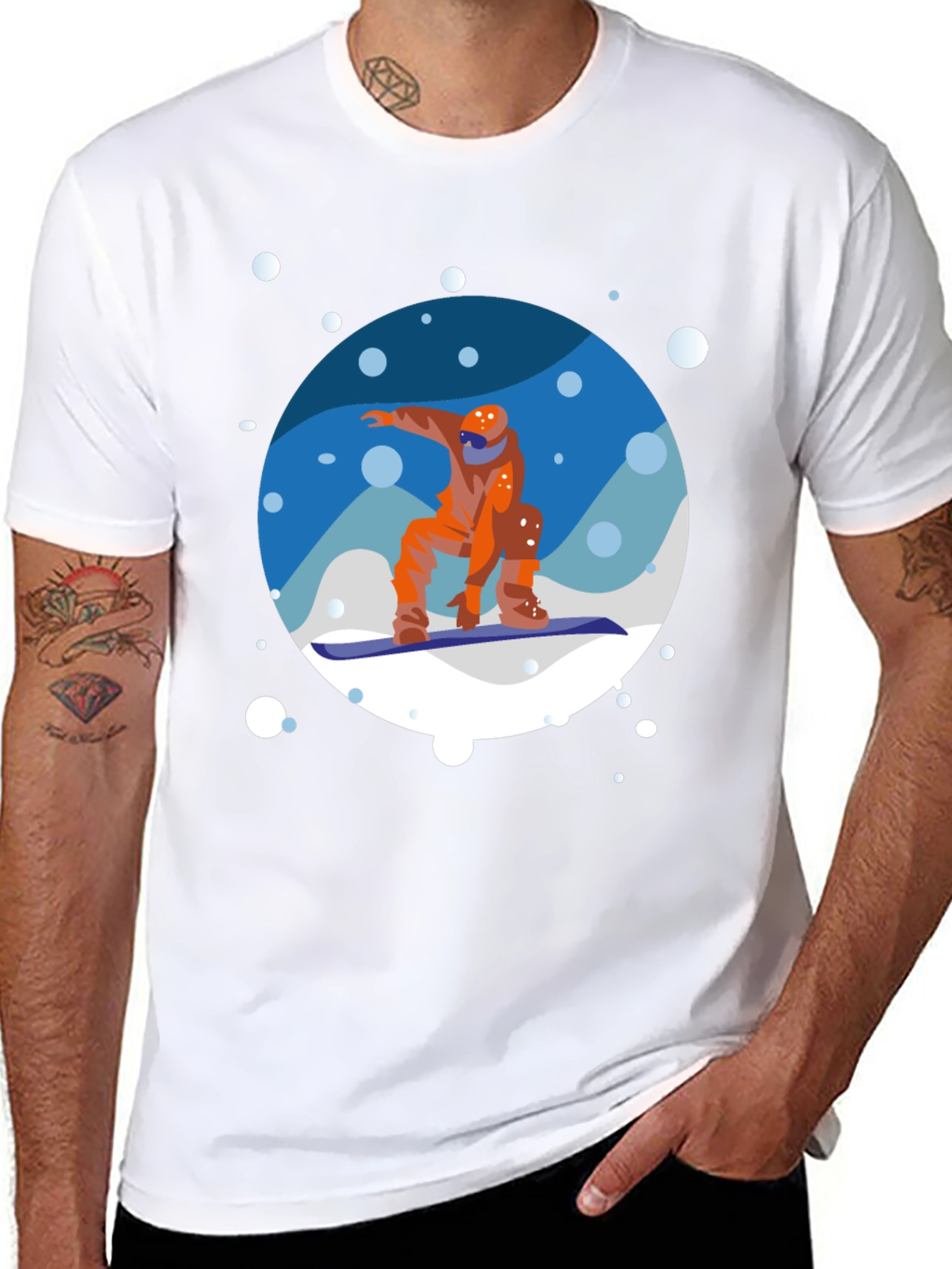 Snowboarder Graphic Tee - Cool Winter Sports Shirt