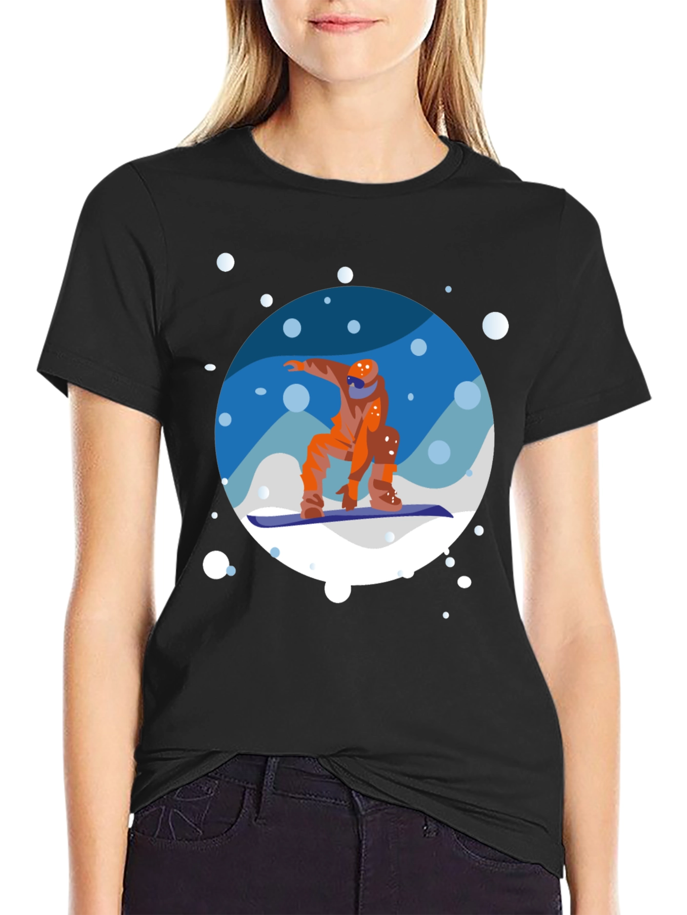 Snowboarder Graphic Tee - Cool Winter Sports Shirt