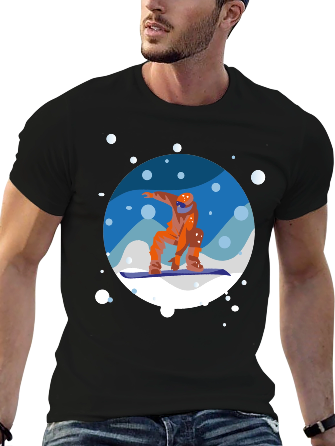 Snowboarder Graphic Tee - Cool Winter Sports Shirt