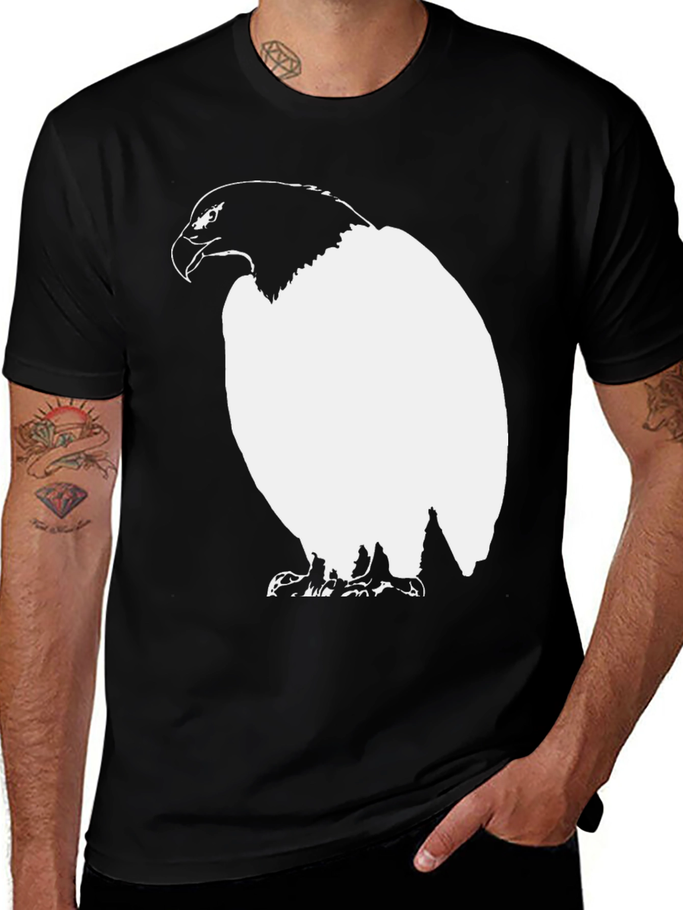 Eagle Graphic Black T-Shirt