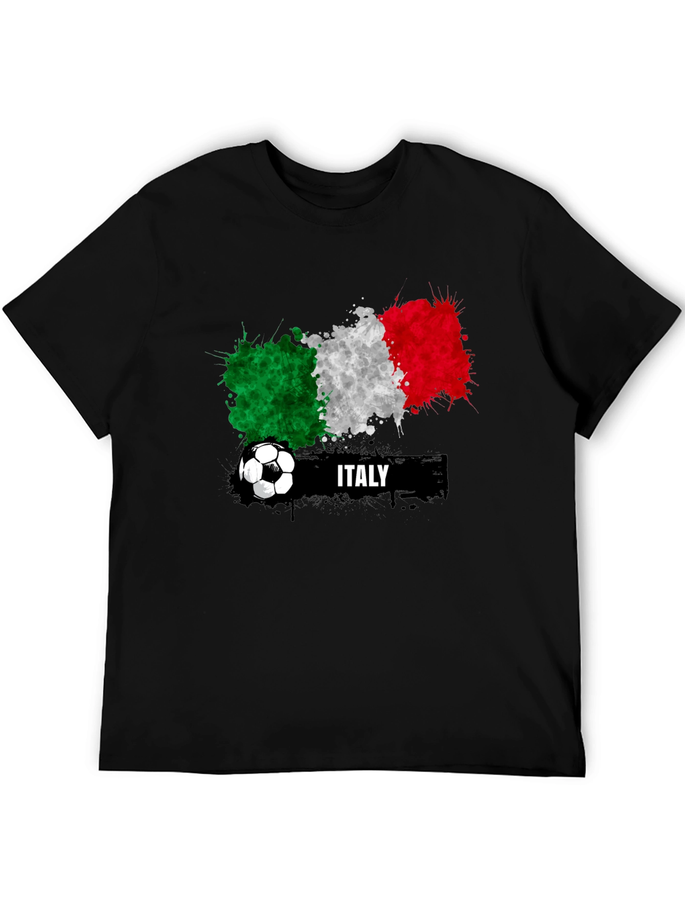 Italy Soccer T-Shirt - Italian Flag Football Tee