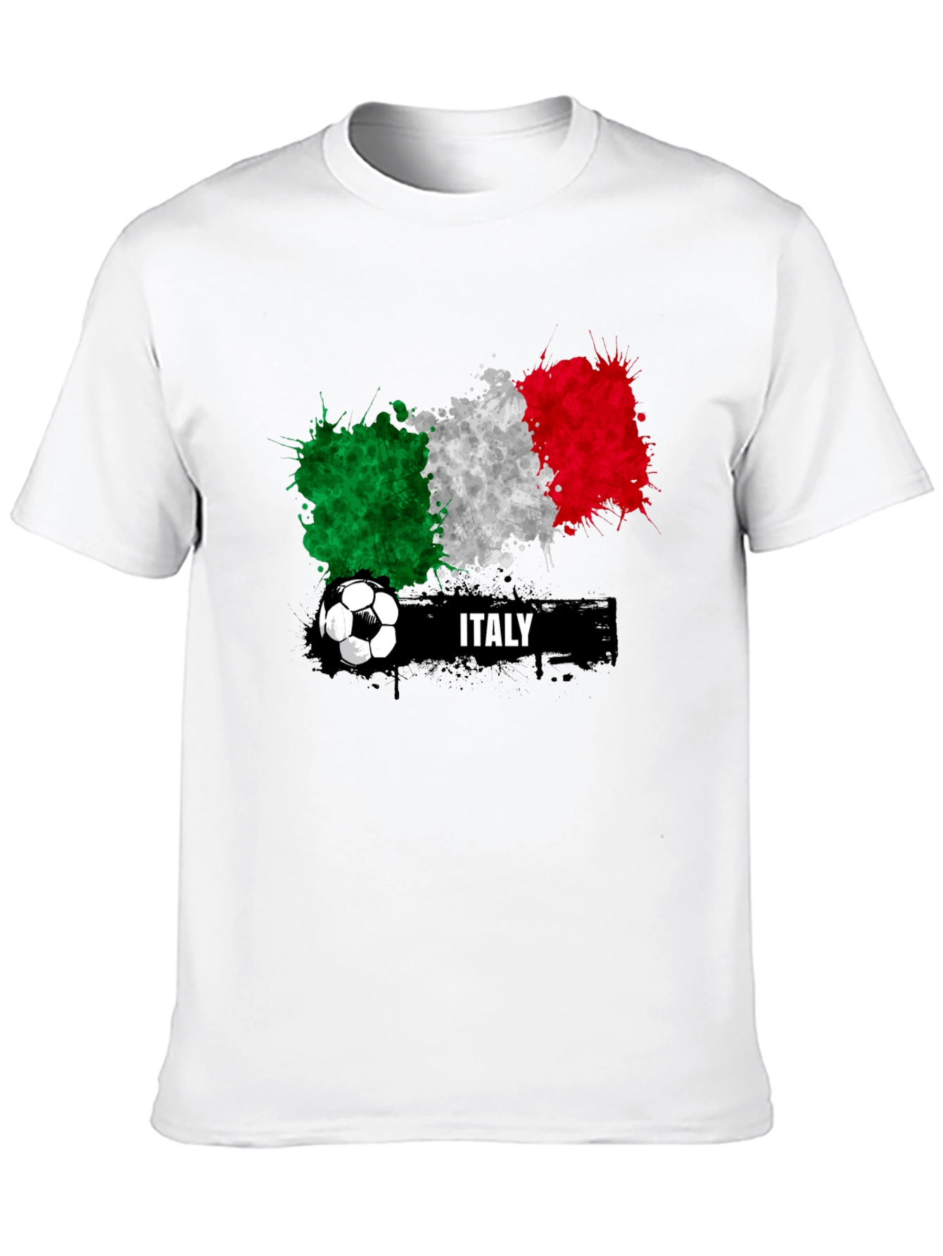 Italy Soccer T-Shirt - Italian Flag Football Tee