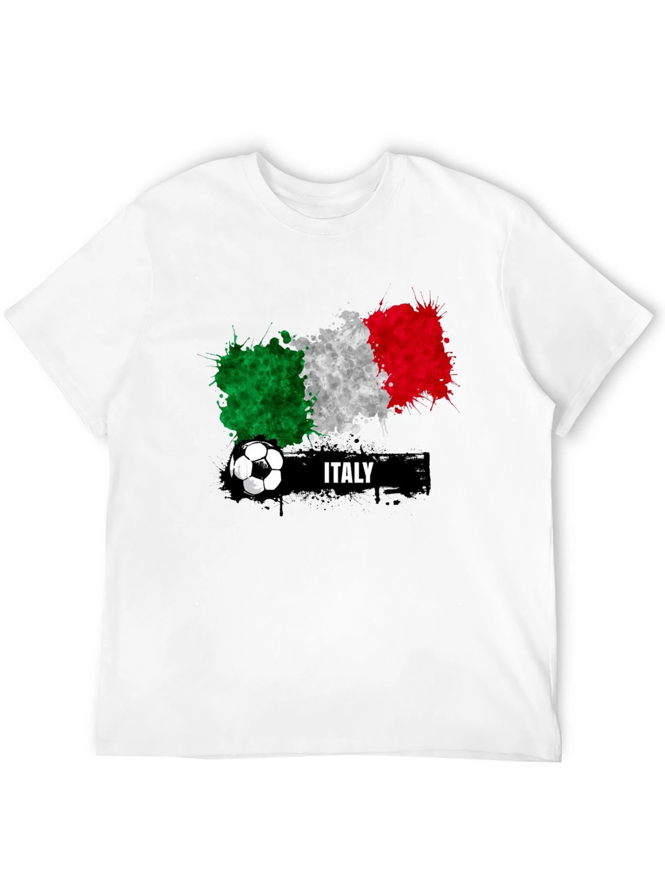 Italy Soccer T-Shirt - Italian Flag Football Tee