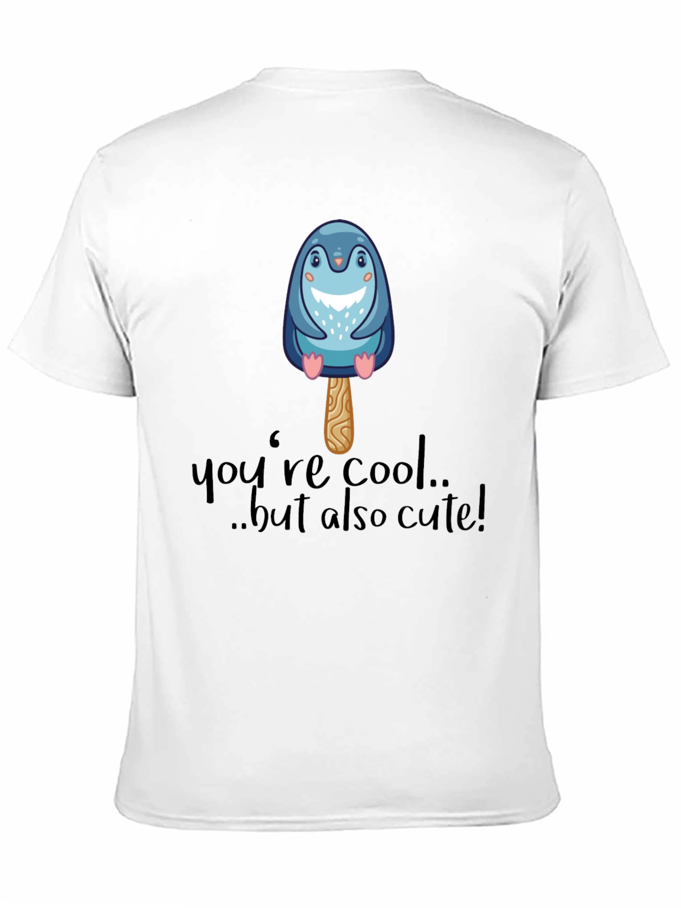 Cool Cute Penguin Popsicle Graphic T-Shirt