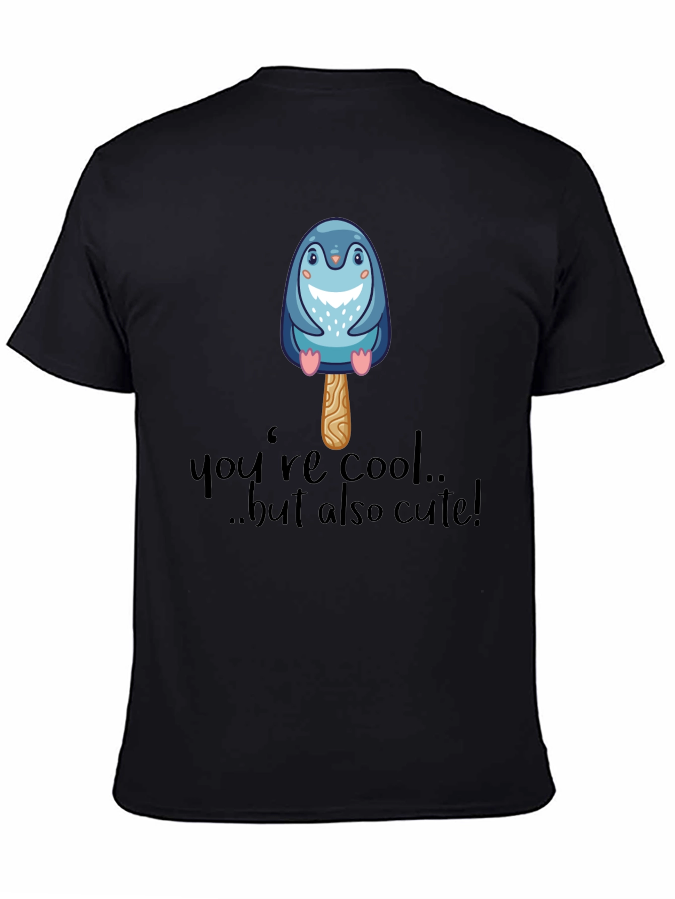 Cool Cute Penguin Popsicle Graphic T-Shirt