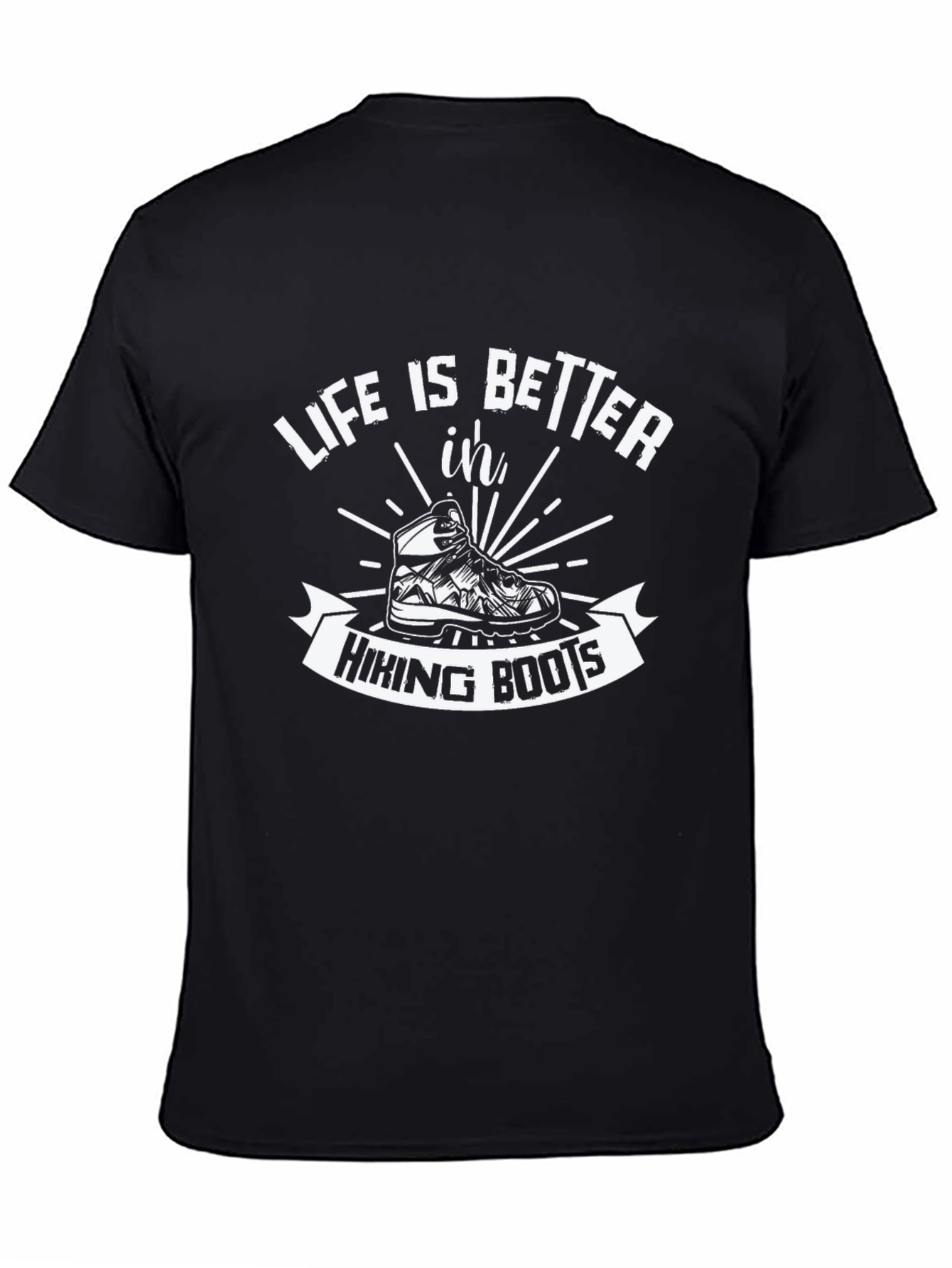 Hiking Boots Graphic T-Shirt - Life is Better