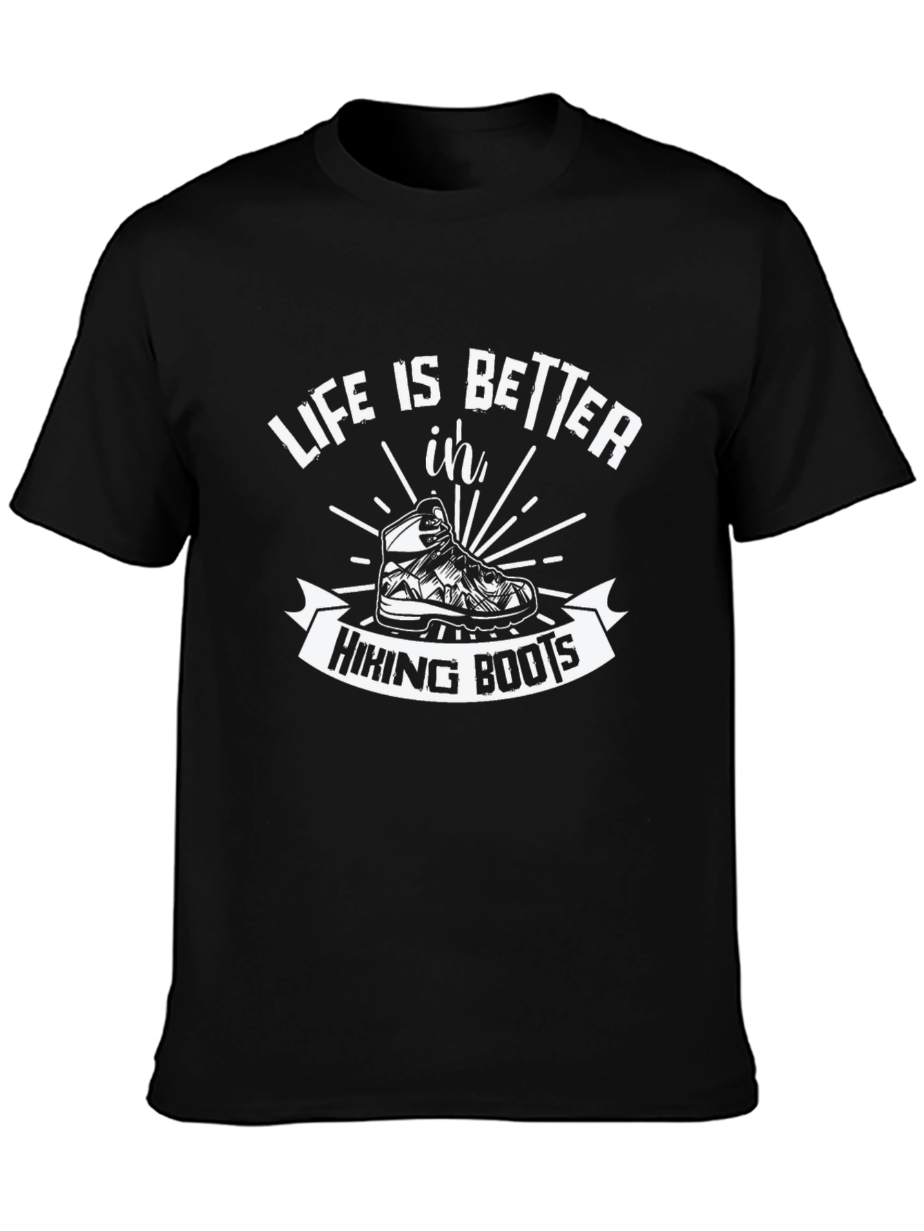 Hiking Boots Graphic T-Shirt - Life is Better
